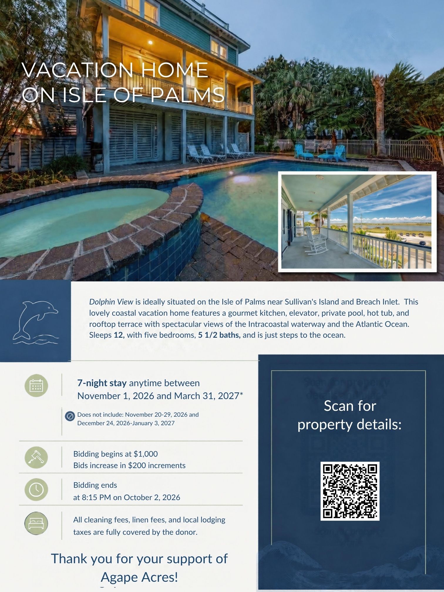 Campaign cover image for Isle of Palms 7-Night Vacation !!!