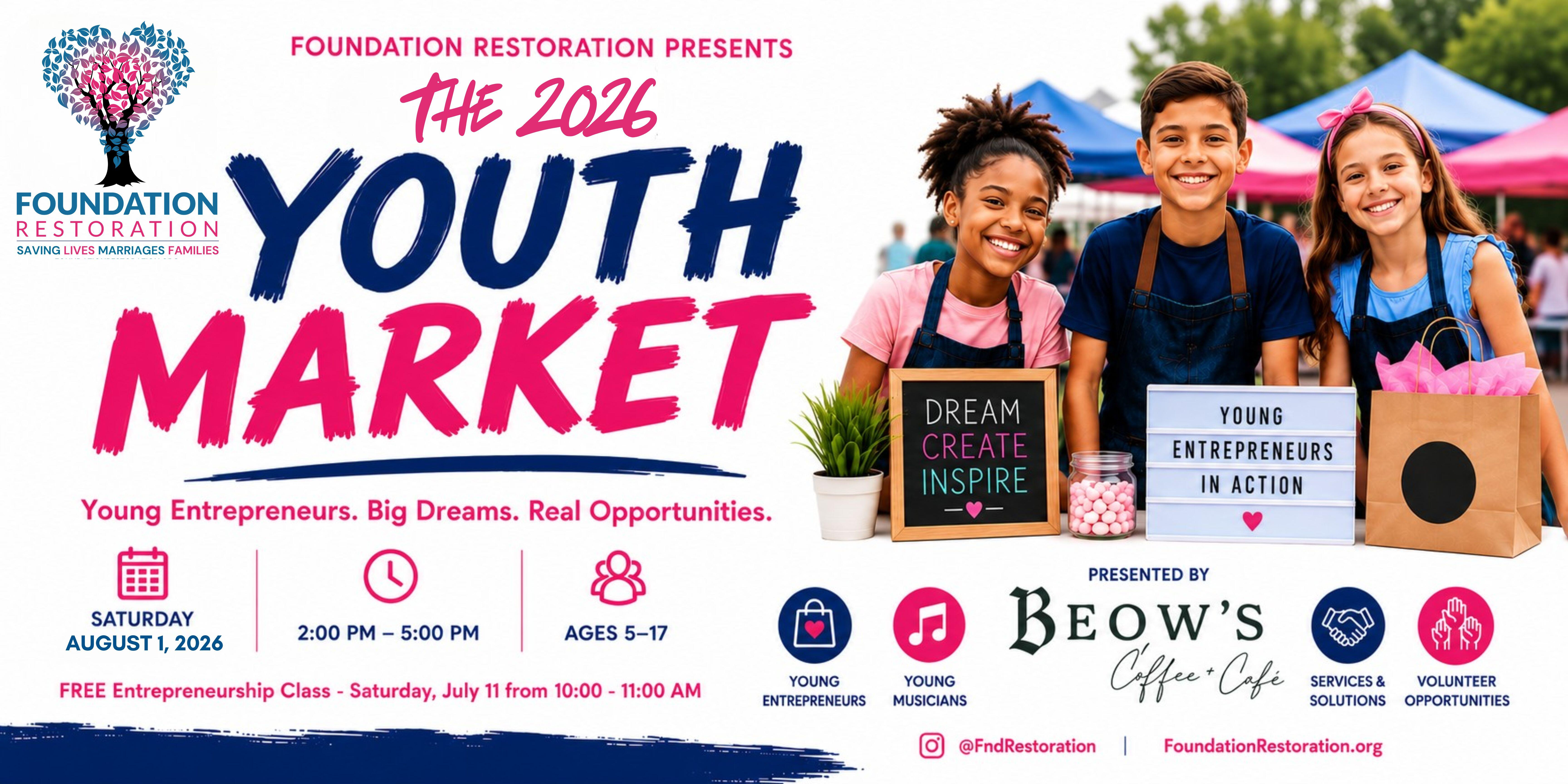 Campaign cover image for Foundation Restoration 2026 Youth Market