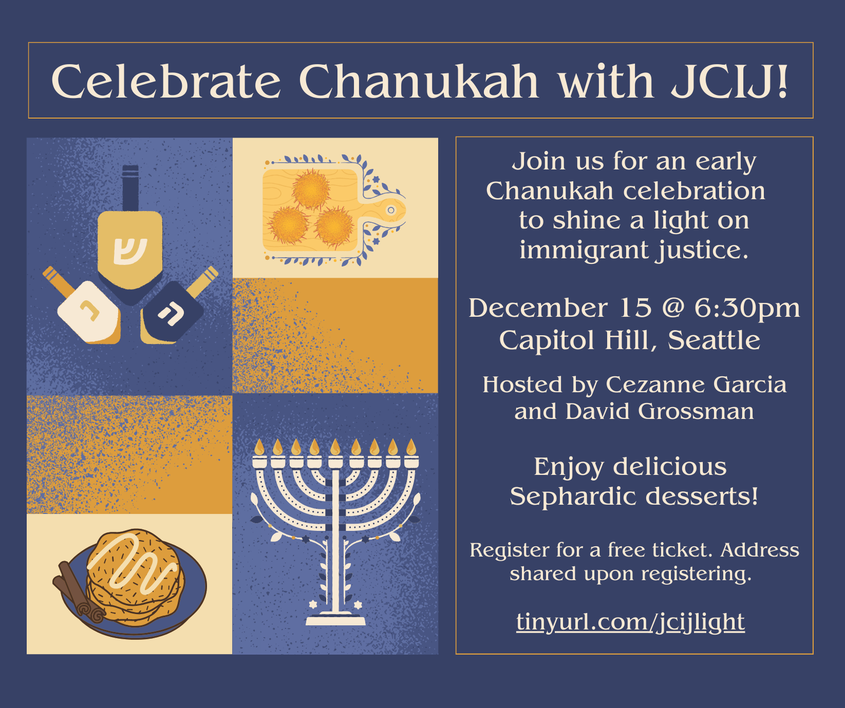 Campaign cover image for Celebrate Chanukah with JCIJ!