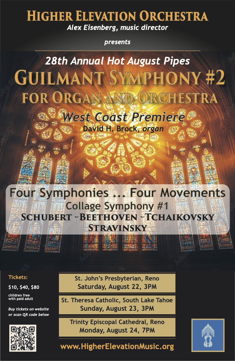 Campaign cover image for 8/22:A West Coast Premiere: Guilmant Organ Symphony #2 - St.John's, Reno