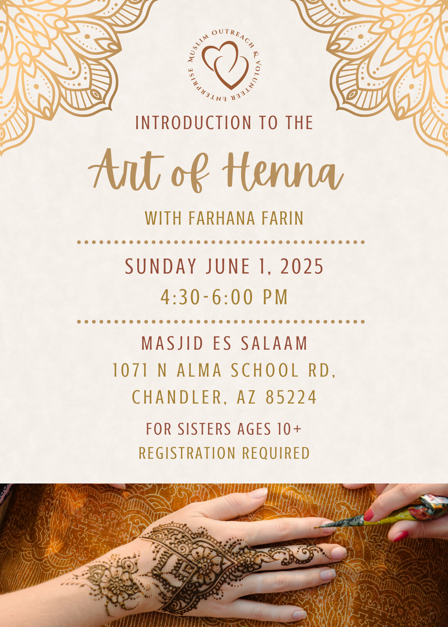 Campaign cover image for MOVE Intro to the Art of Henna Workshop
