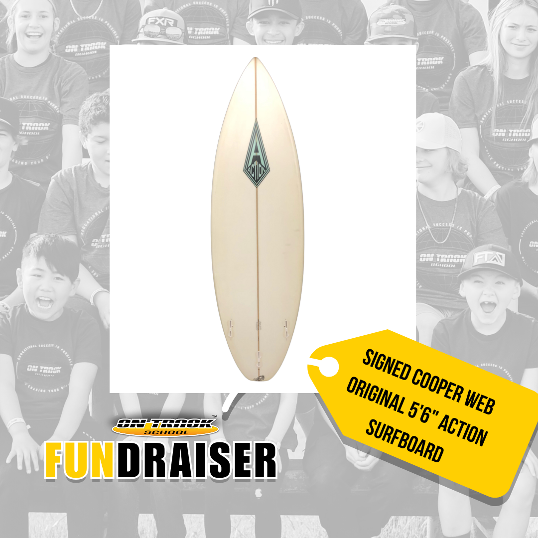 Campaign cover image for Cooper Webb Signed Surfboard Scholarship Fundraiser