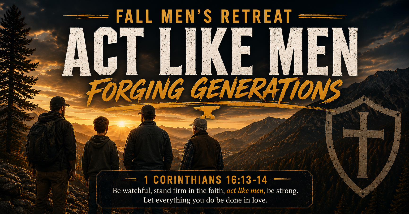 Campaign cover image for "Act Like Men" Fall Retreat