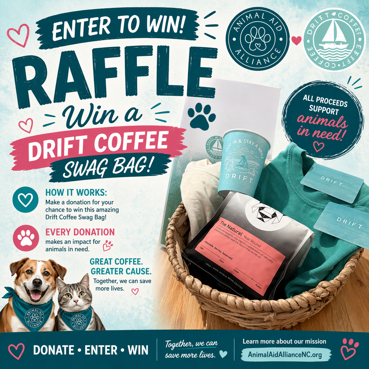 Campaign cover image for Drift Coffee Swag Bag Raffle