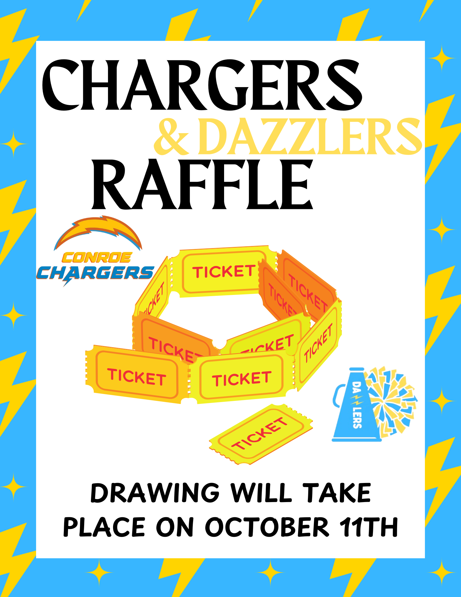 Campaign cover image for AAYFDT Conroe Chargers & Dazzlers Basket Raffle Ticket Presale