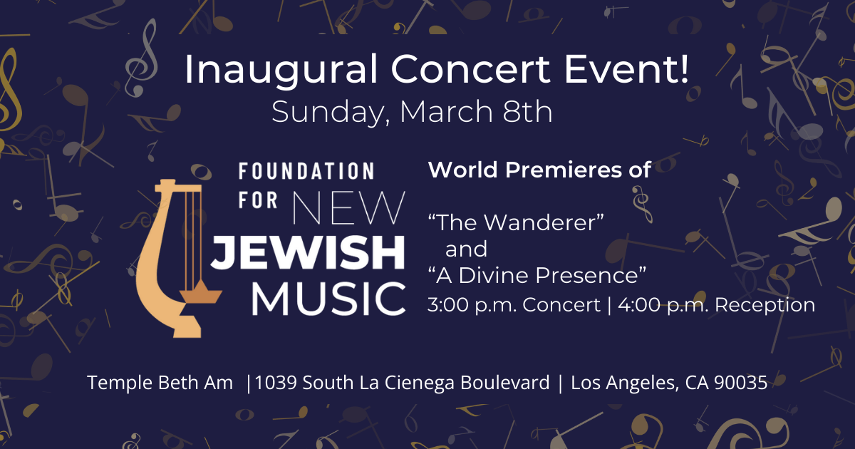 Campaign cover image for Foundation for New Jewish Music Concert