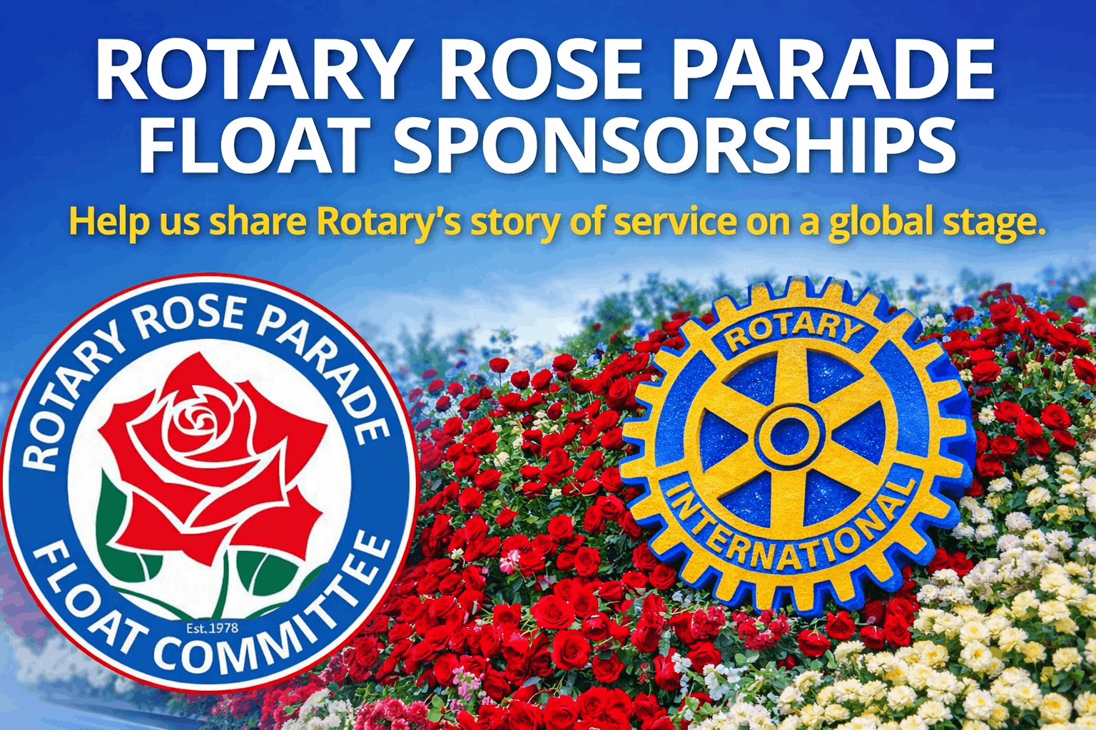 Campaign cover for Rotary Rose Parade Float Sponsorships
