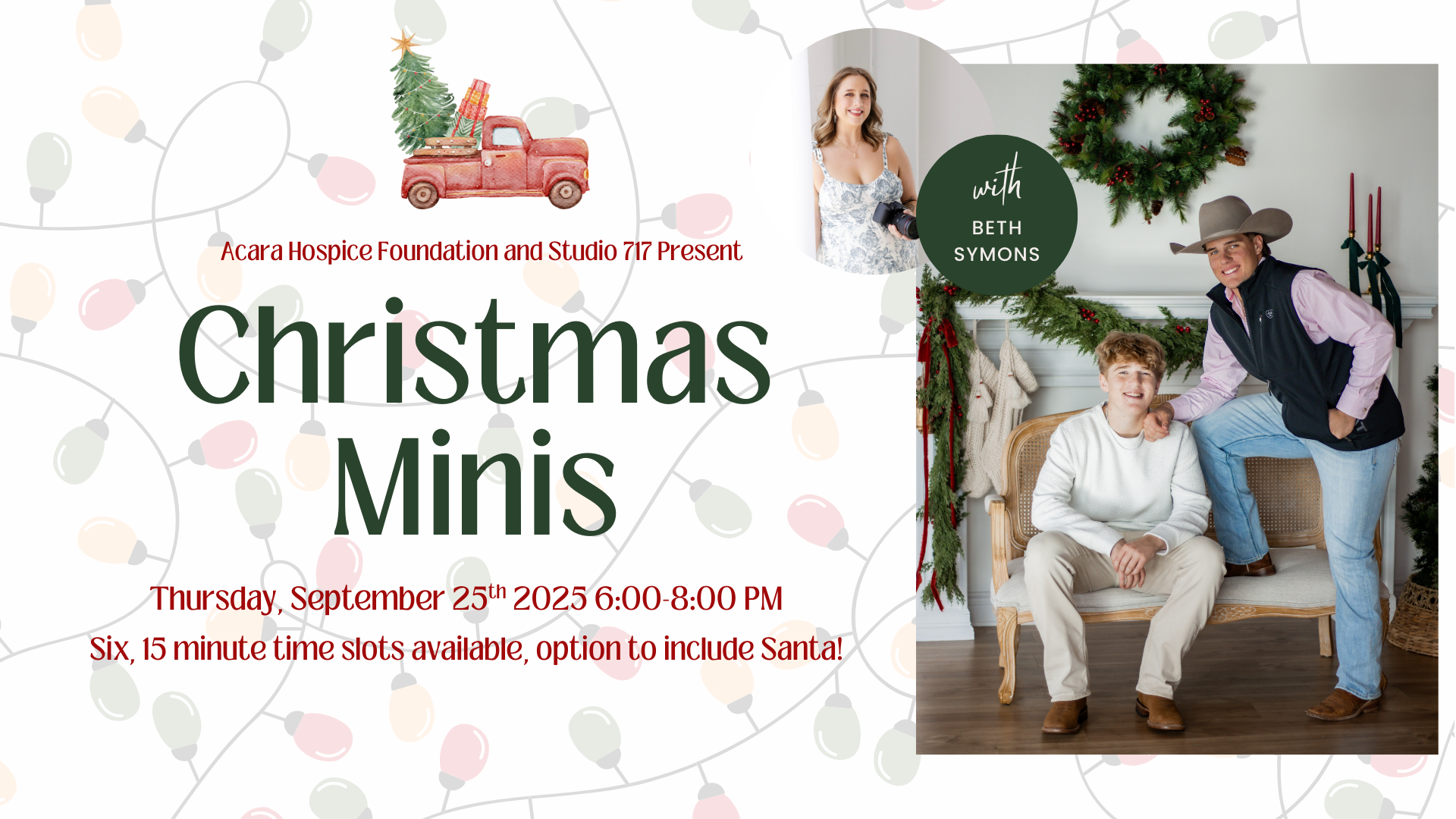 Campaign cover image for Christmas Mini Photoshoots Benefiting Acara Hospice Foundation