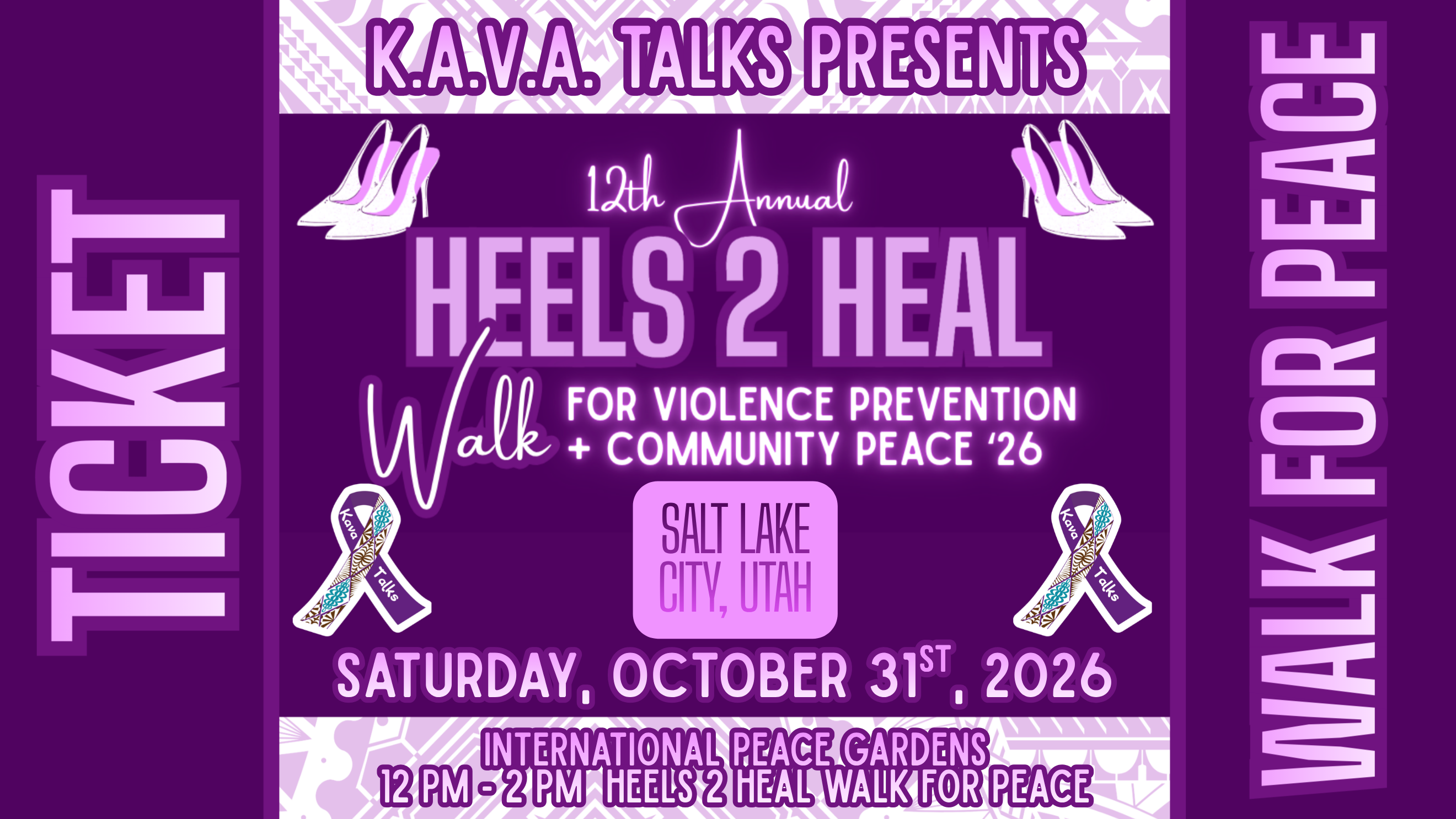 Campaign cover image for 12th Annual Heels 2 Heal Walk For Violence Prevention by K.A.V.A. Talks