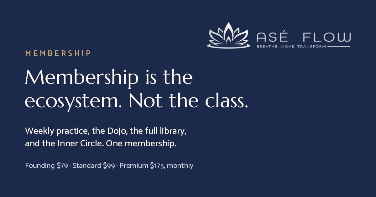 Campaign cover for Asé Flow Membership