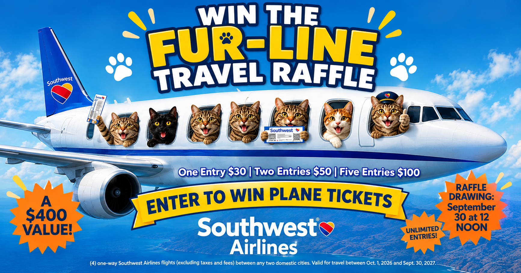 Campaign cover image for Fur-Line Travel Raffle 2026