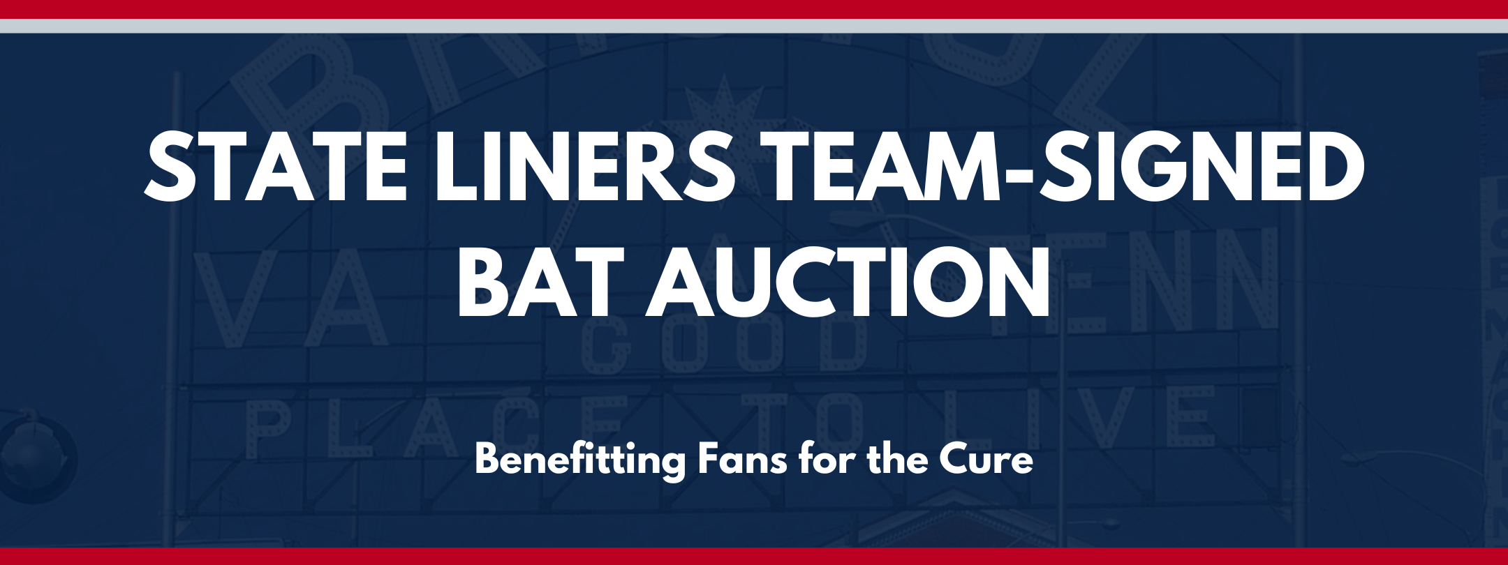 Campaign cover image for State Liners Fans for the Cure Team Signed Bat Auction