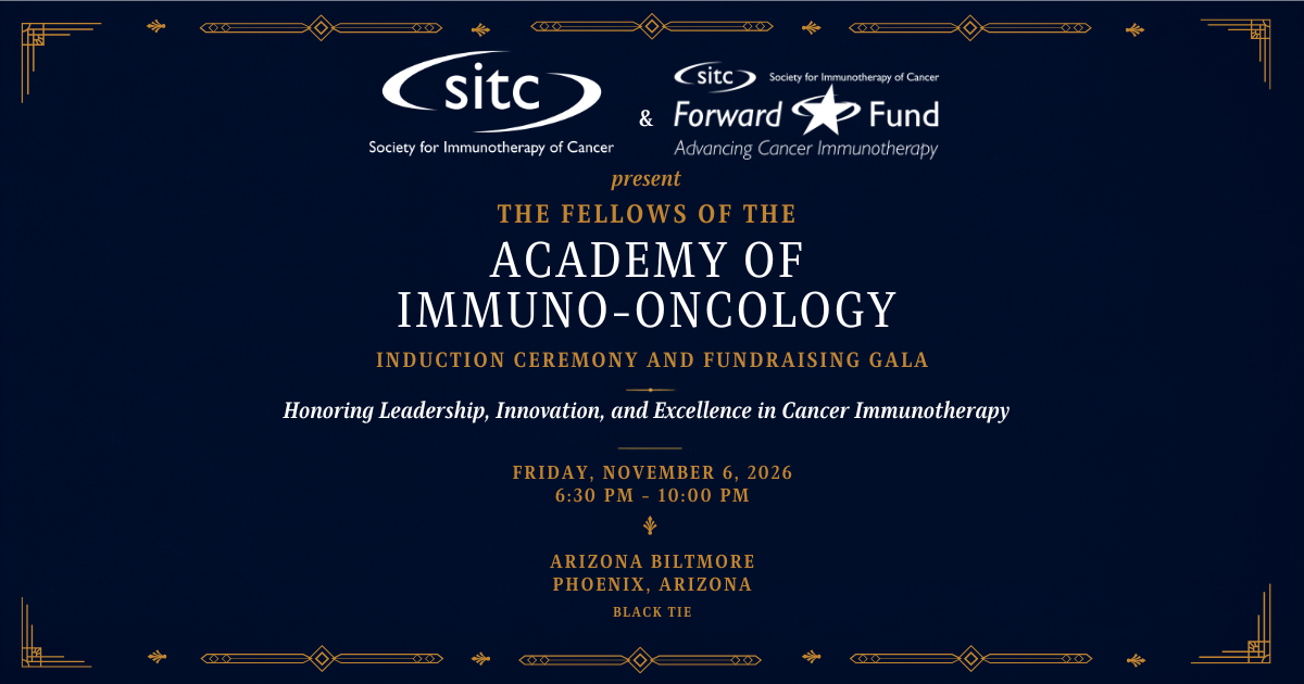 Campaign cover image for 2026 Fellows of the Academy of Immuno-Oncology Induction Ceremony and Fundraising Gala