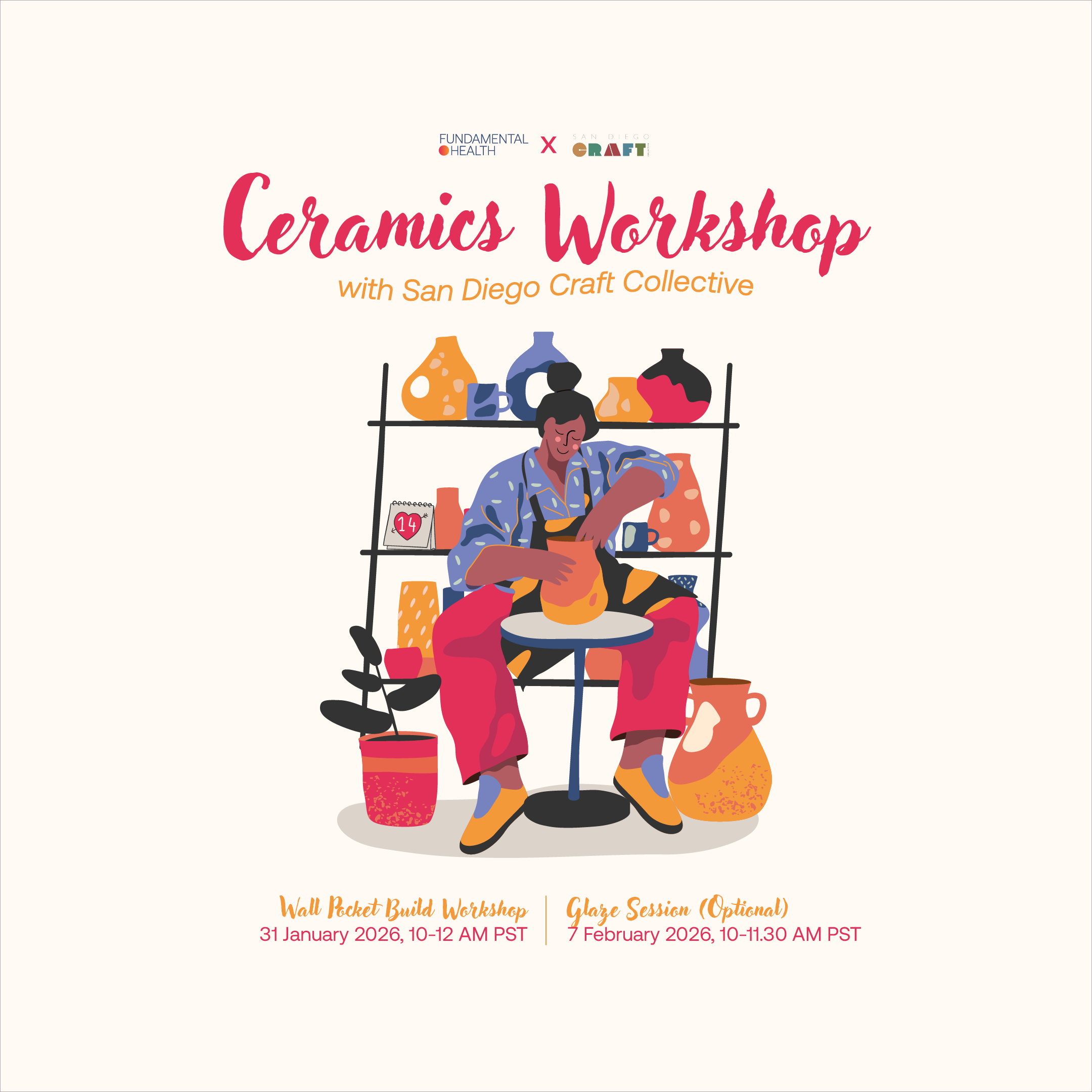 Campaign cover image for Ceramics Workshop with San Diego Craft Collective