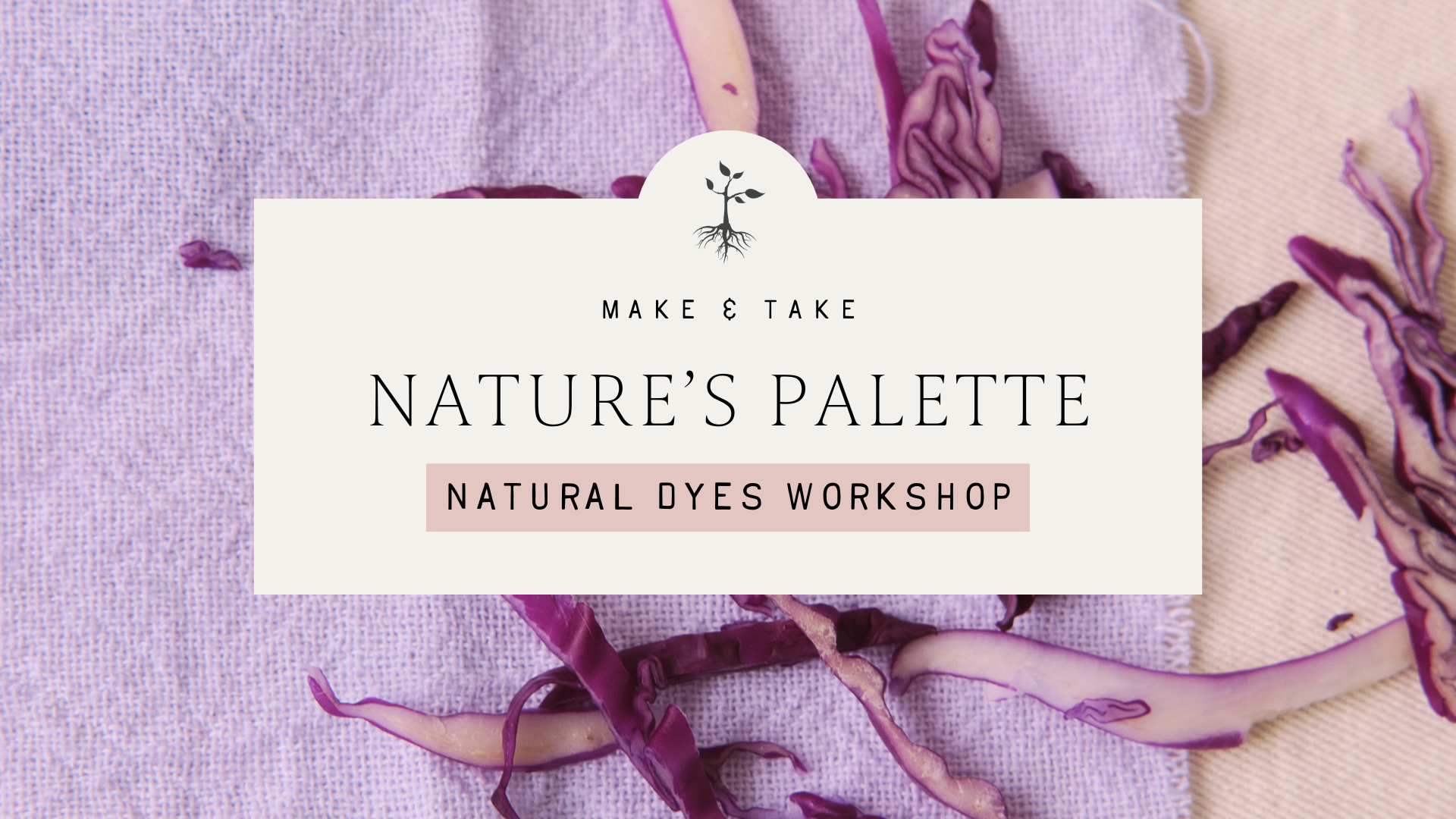 Campaign cover image for Make & Take: Natural Dyes Workshop
