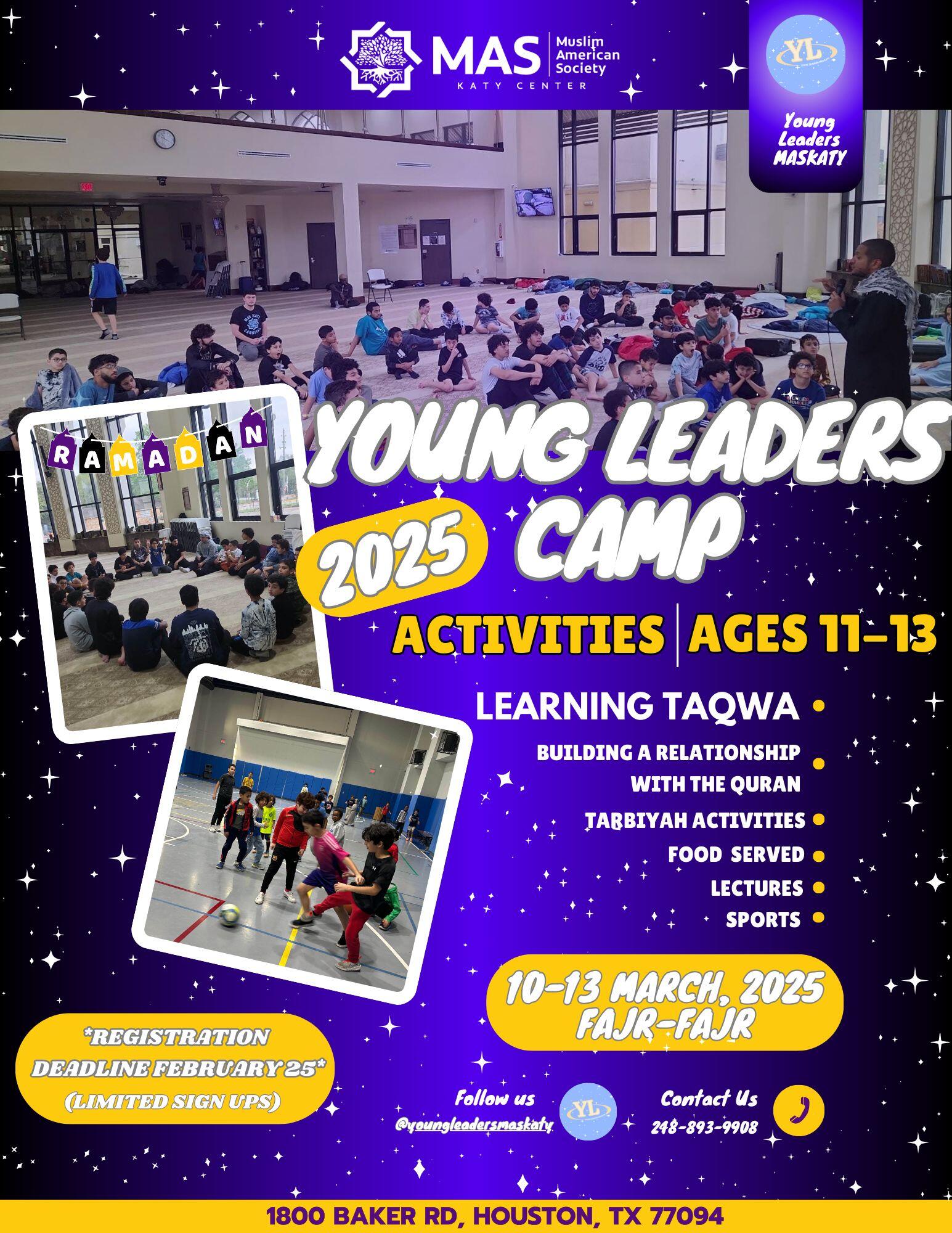 Campaign cover image for Annual Young Leaders Ramadan Camp-2025
