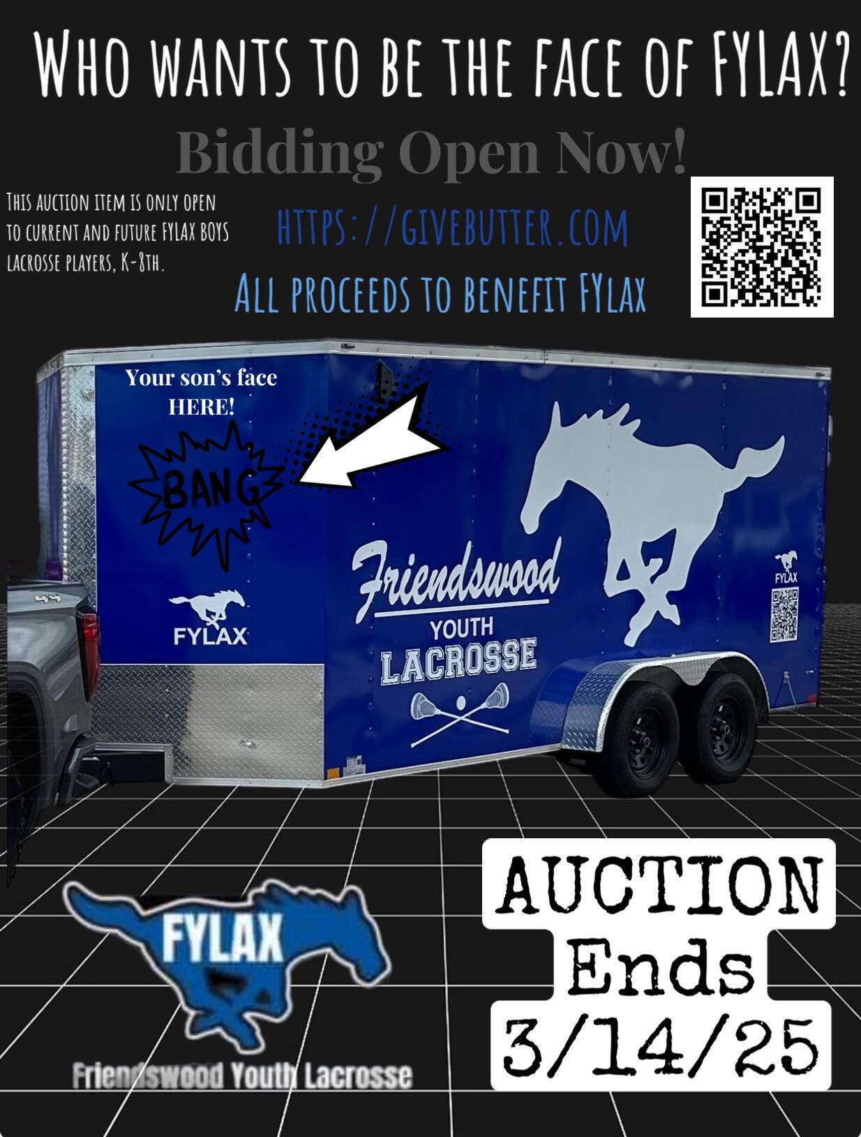 Campaign cover image for Boys Lacrosse-  Face of Friendswood Youth Lacrosse Auction