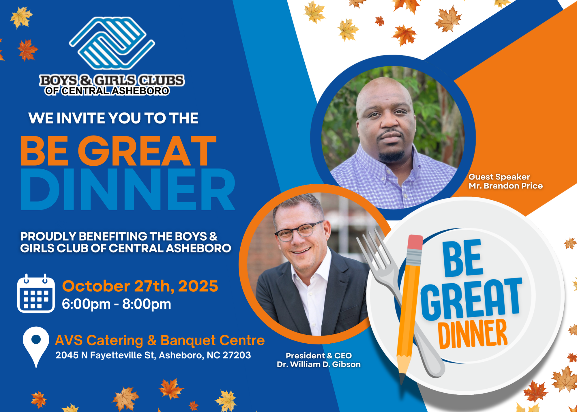 Campaign cover image for Be Great Dinner 2025