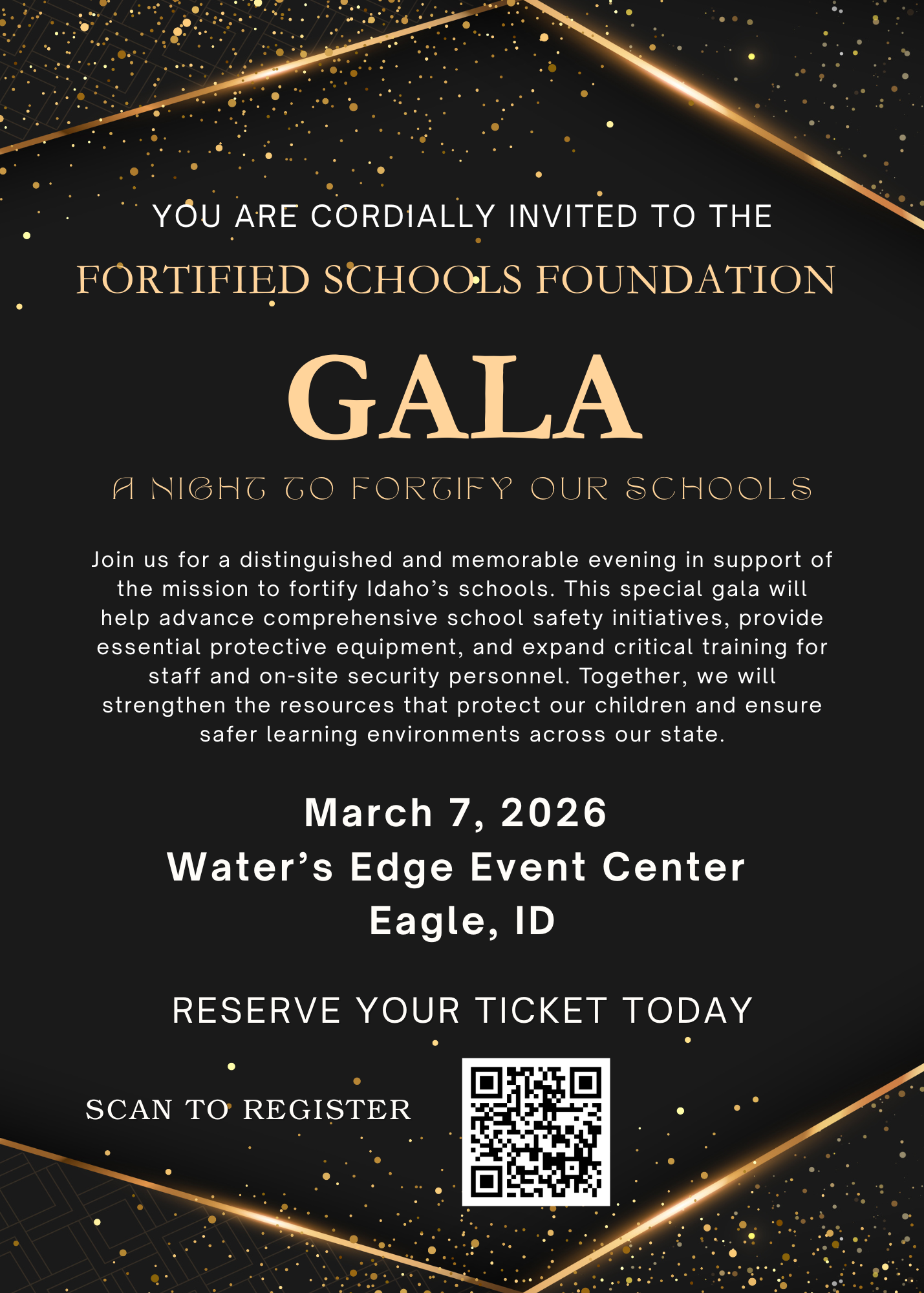 Campaign cover image for Fortified Schools Foundation Gala