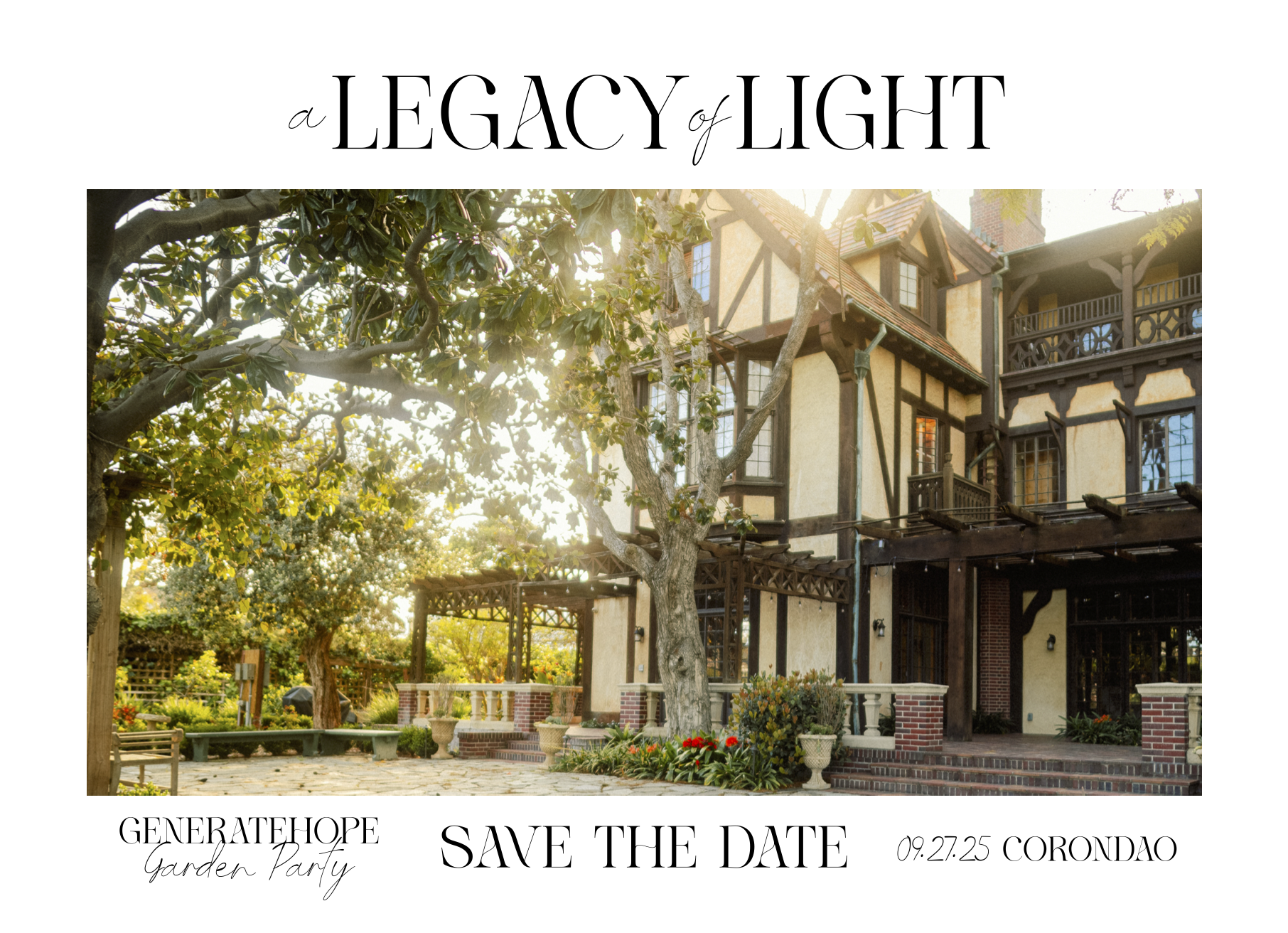 Campaign cover image for Welcome to GenerateHope's Annual Garden Party 2025