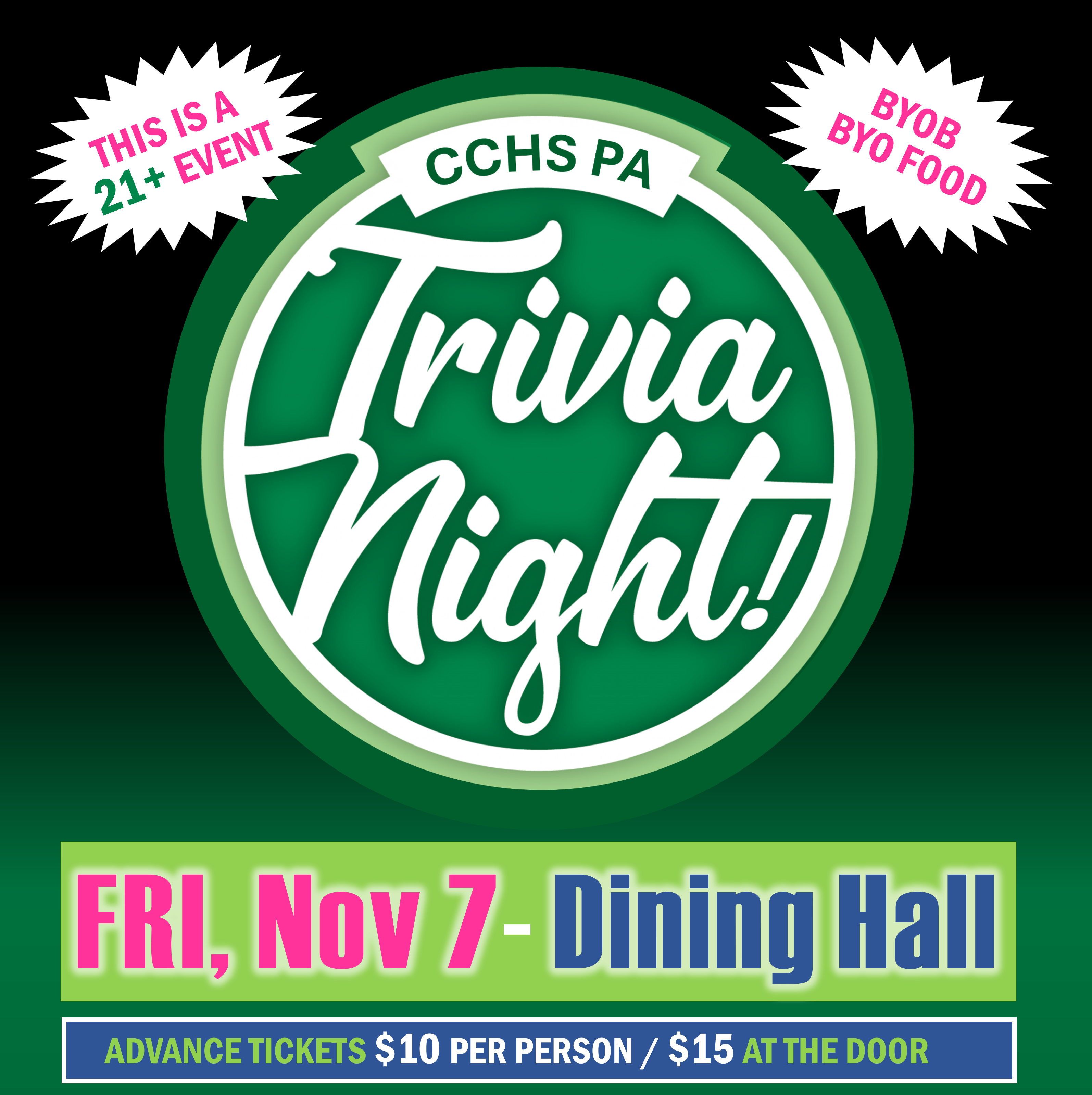 Campaign cover image for Trivia Night: CCHS Parents Association Fundraiser