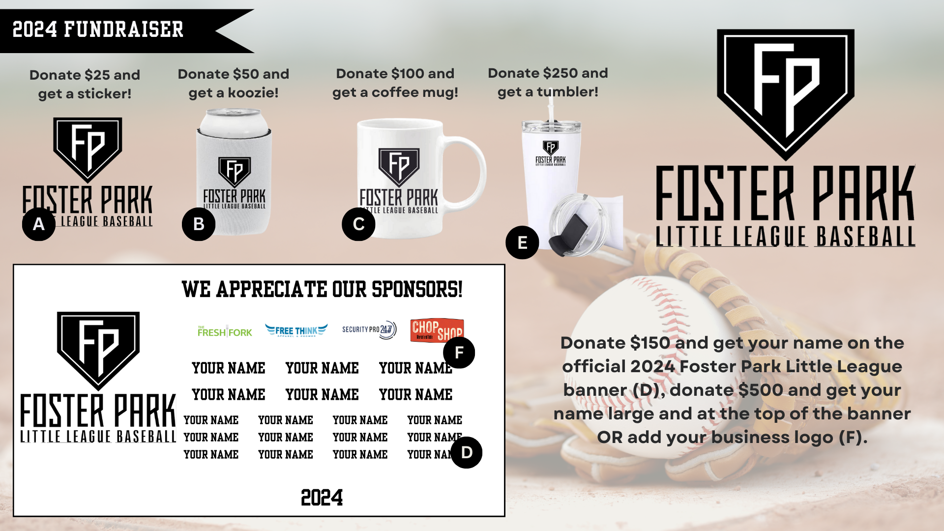 Campaign cover image for Support the Foster Park Little League!