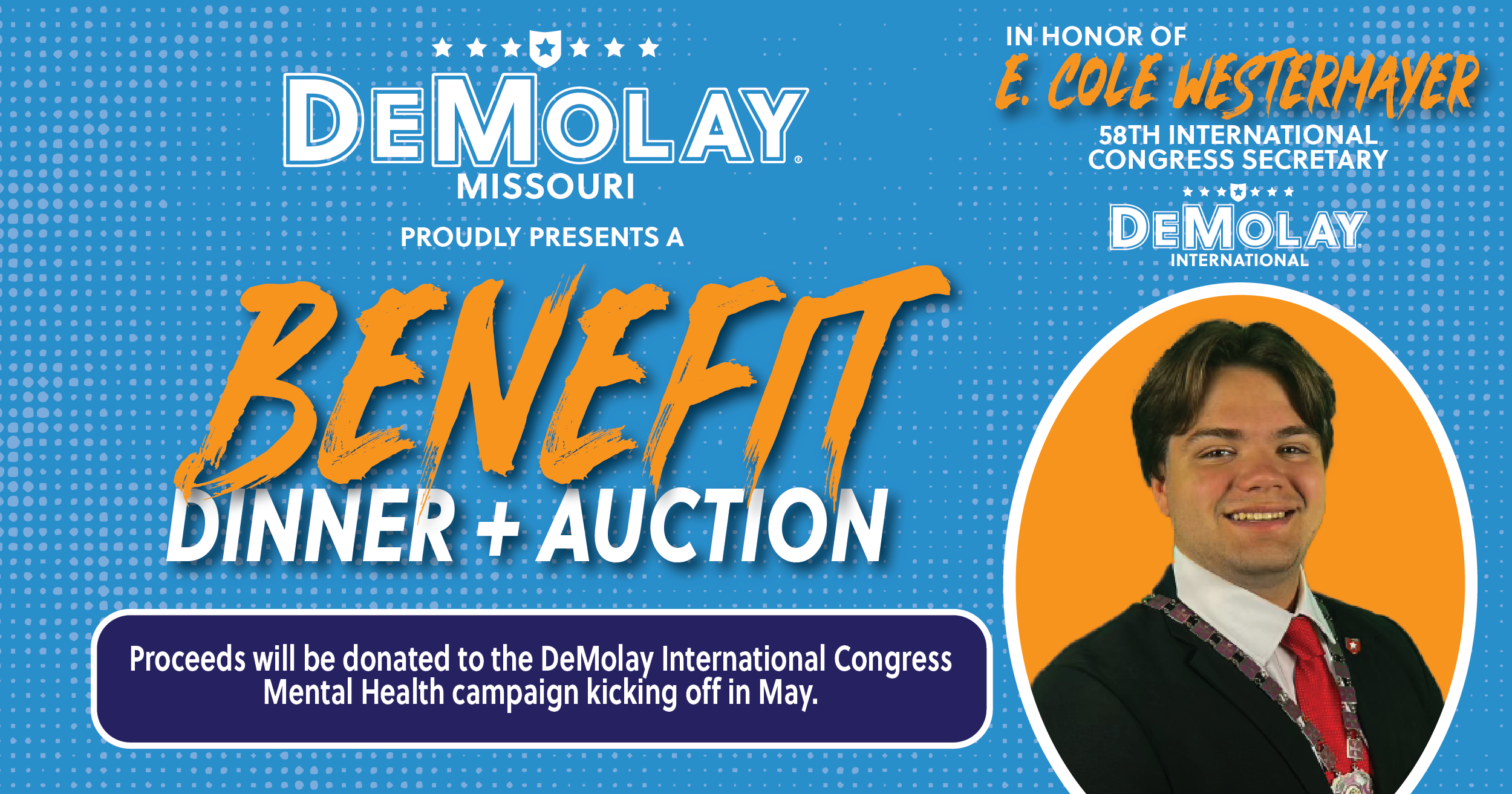 Campaign cover image for Mental Health Matters Benefit Dinner & Auction in Honor of Cole Westermayer, ICS