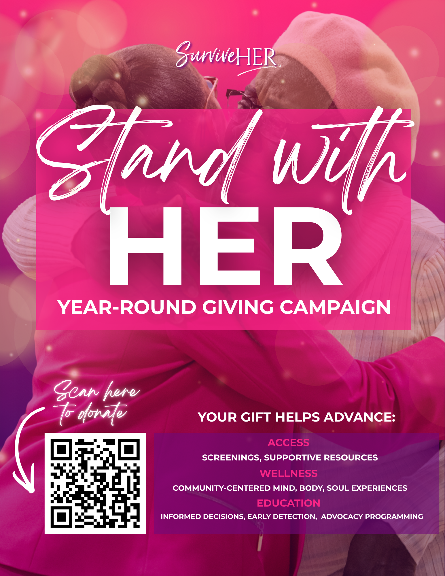 Campaign cover image for Stand with HER: Donate to SurviveHER's Mission