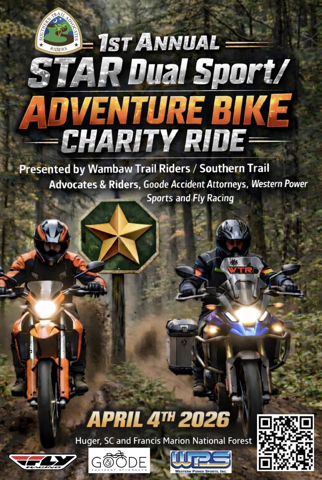 Campaign cover image for 1st Annual STAR Dual Sport/Adventure Bike Charity Ride