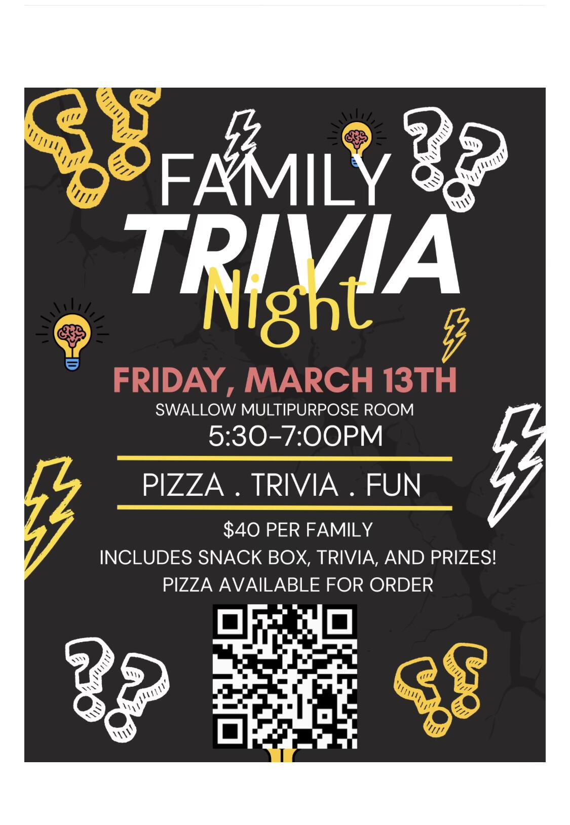 Campaign cover image for Family Trivia Night 2026