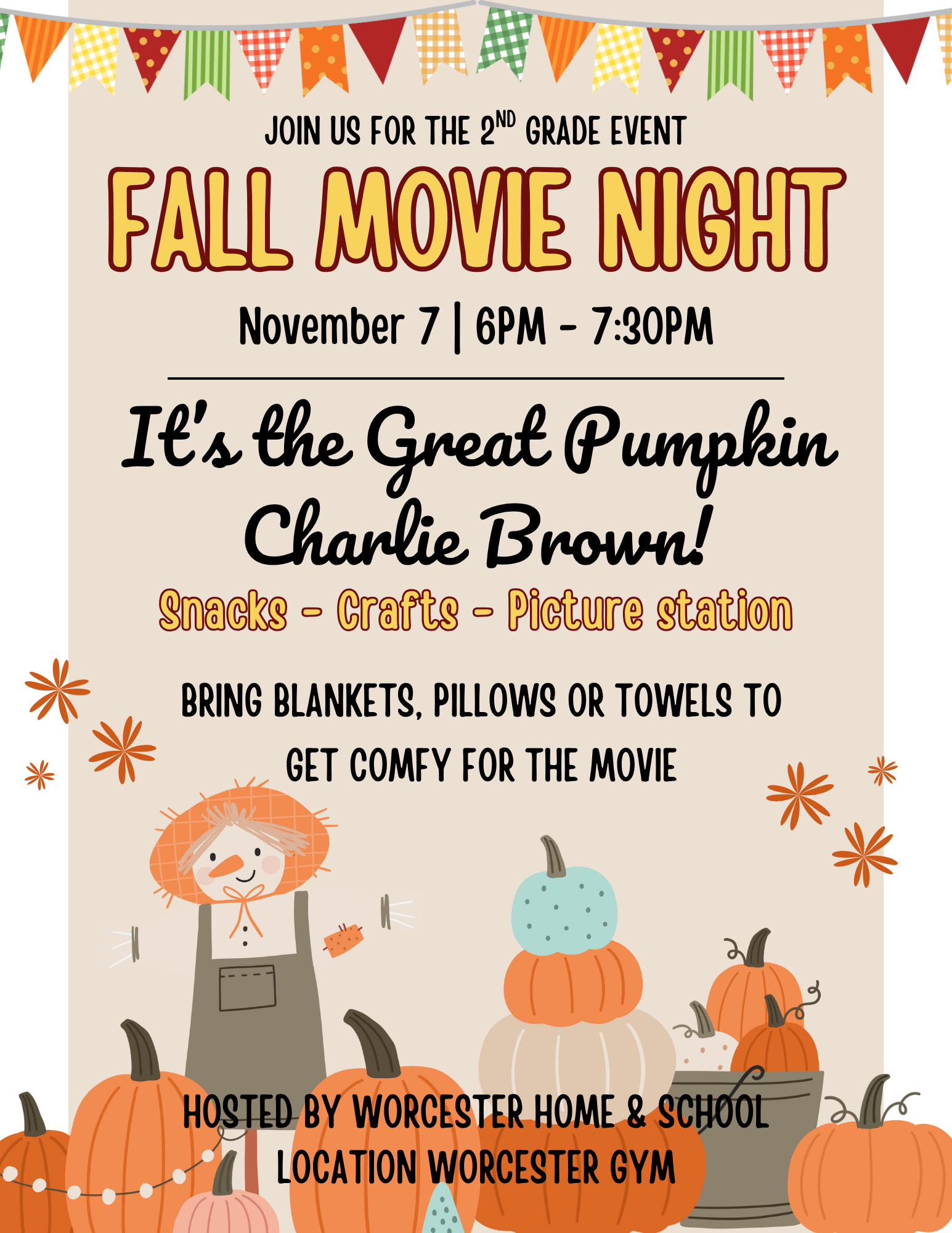 Campaign cover image for Second Grade Fall Movie Night