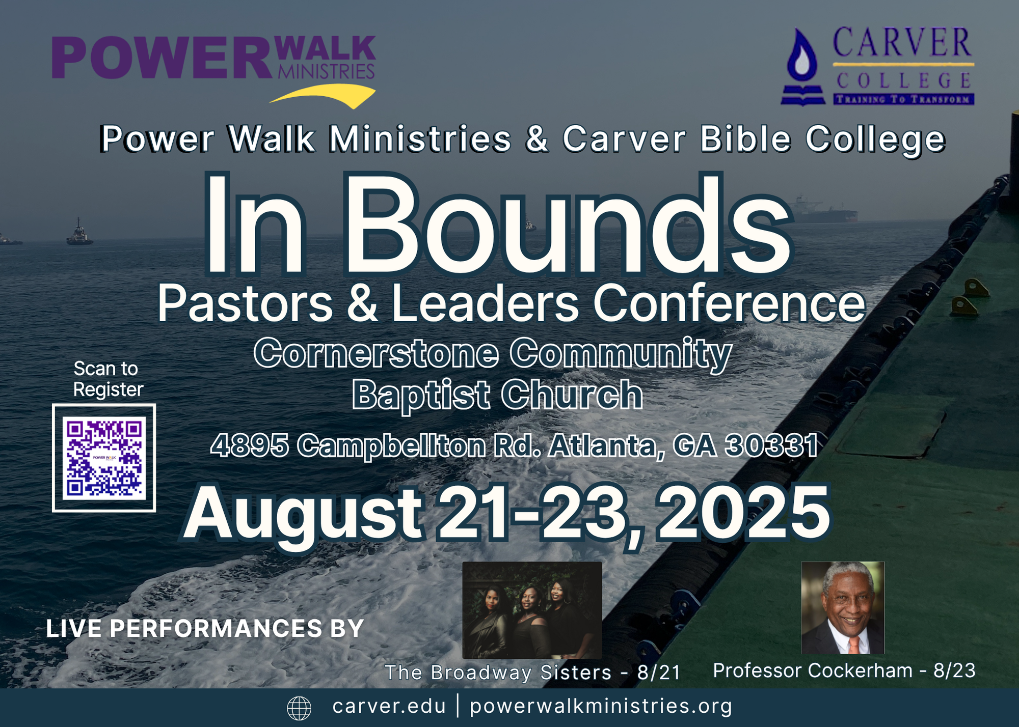 Campaign cover image for Power Walk Ministries & Carver Bible College--Pastors & Leaders Conference