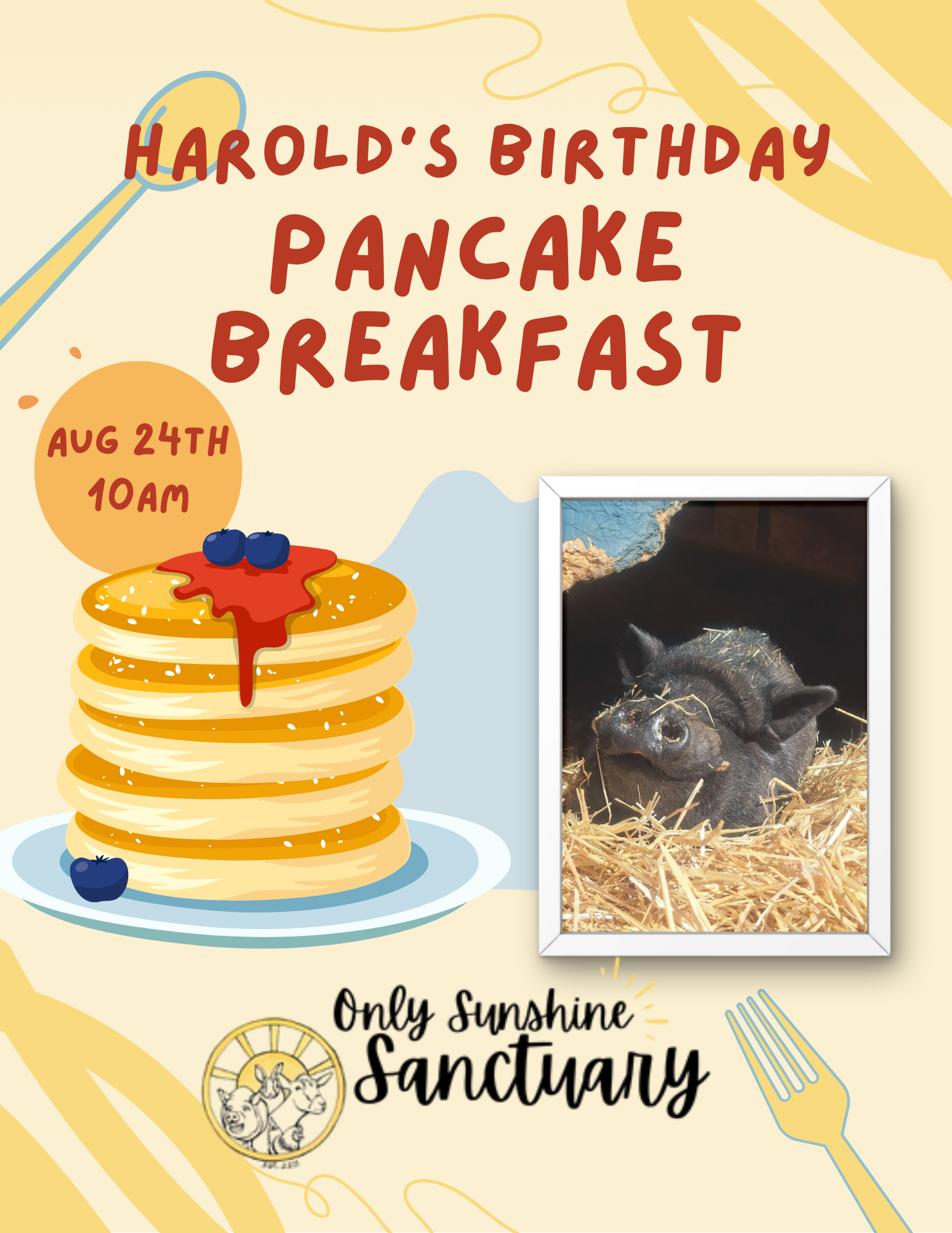 Campaign cover image for Harold's Birthday Pancake Breakfast