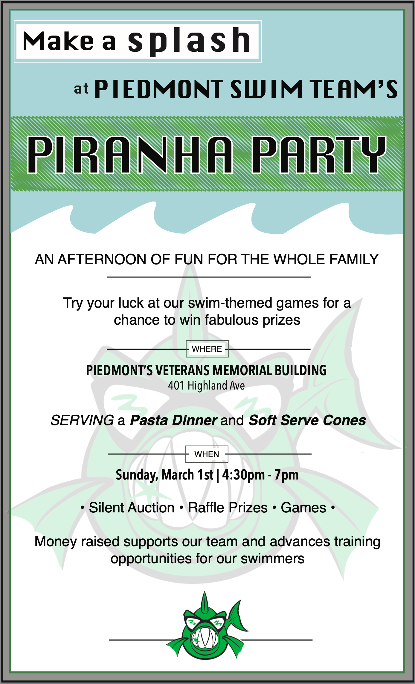 Campaign cover image for Piranha Party 2026