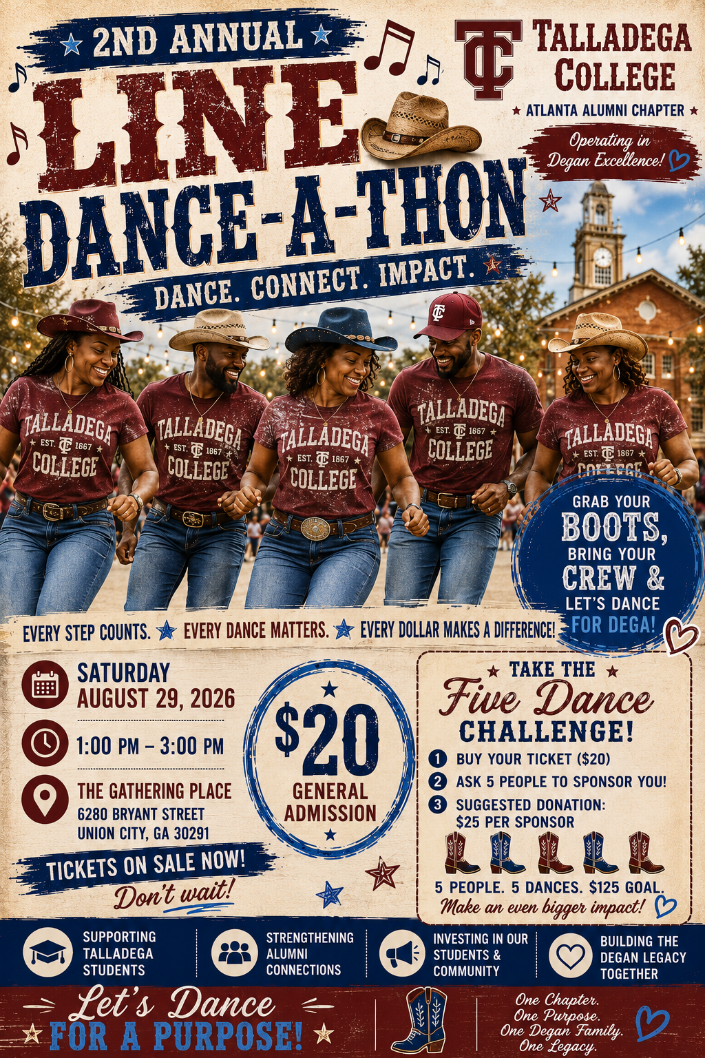 Campaign cover image for 2nd Annual Line Dance-A-Thon