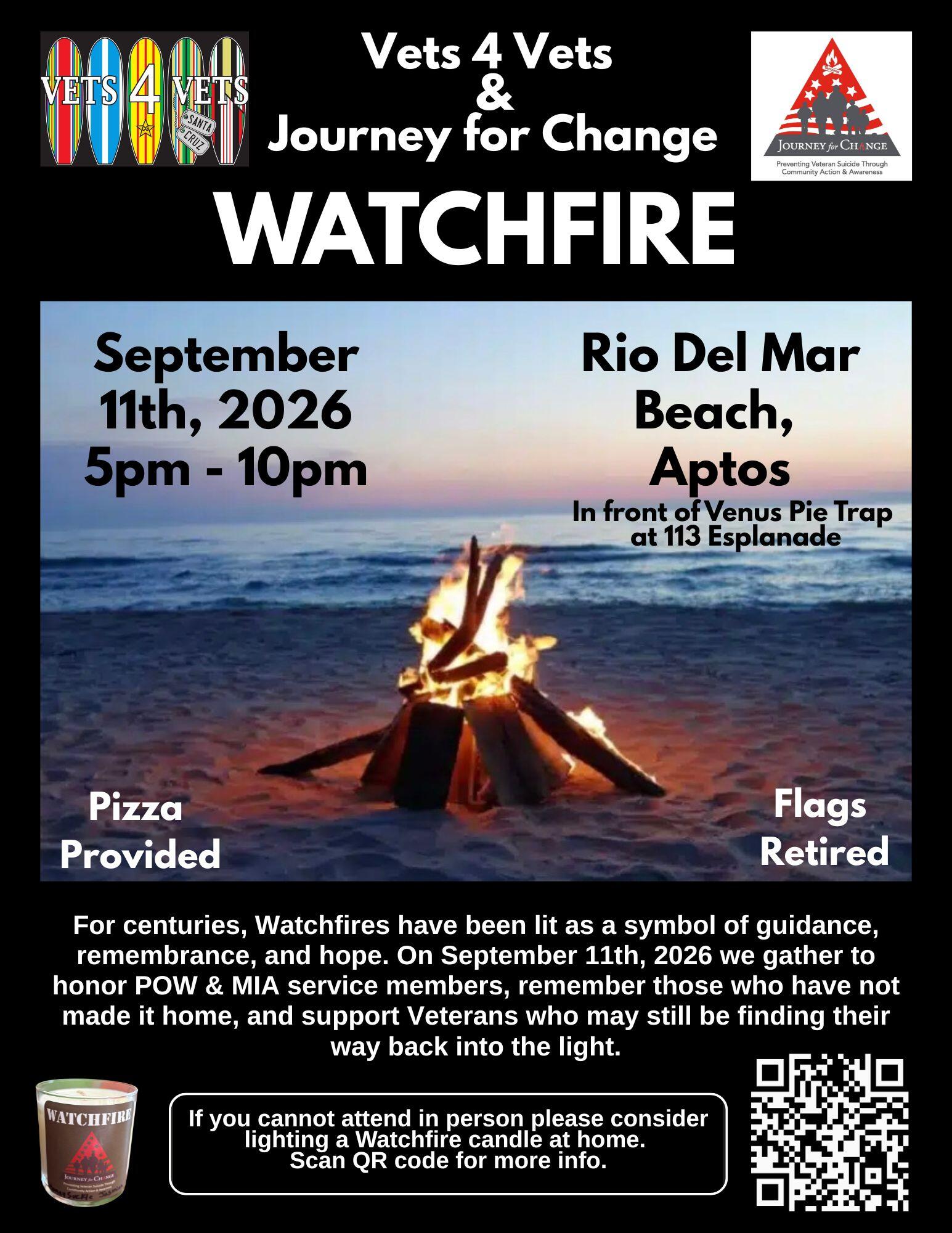 Campaign cover image for Journey for Change Watchfire: A Night of Remembrance & Light