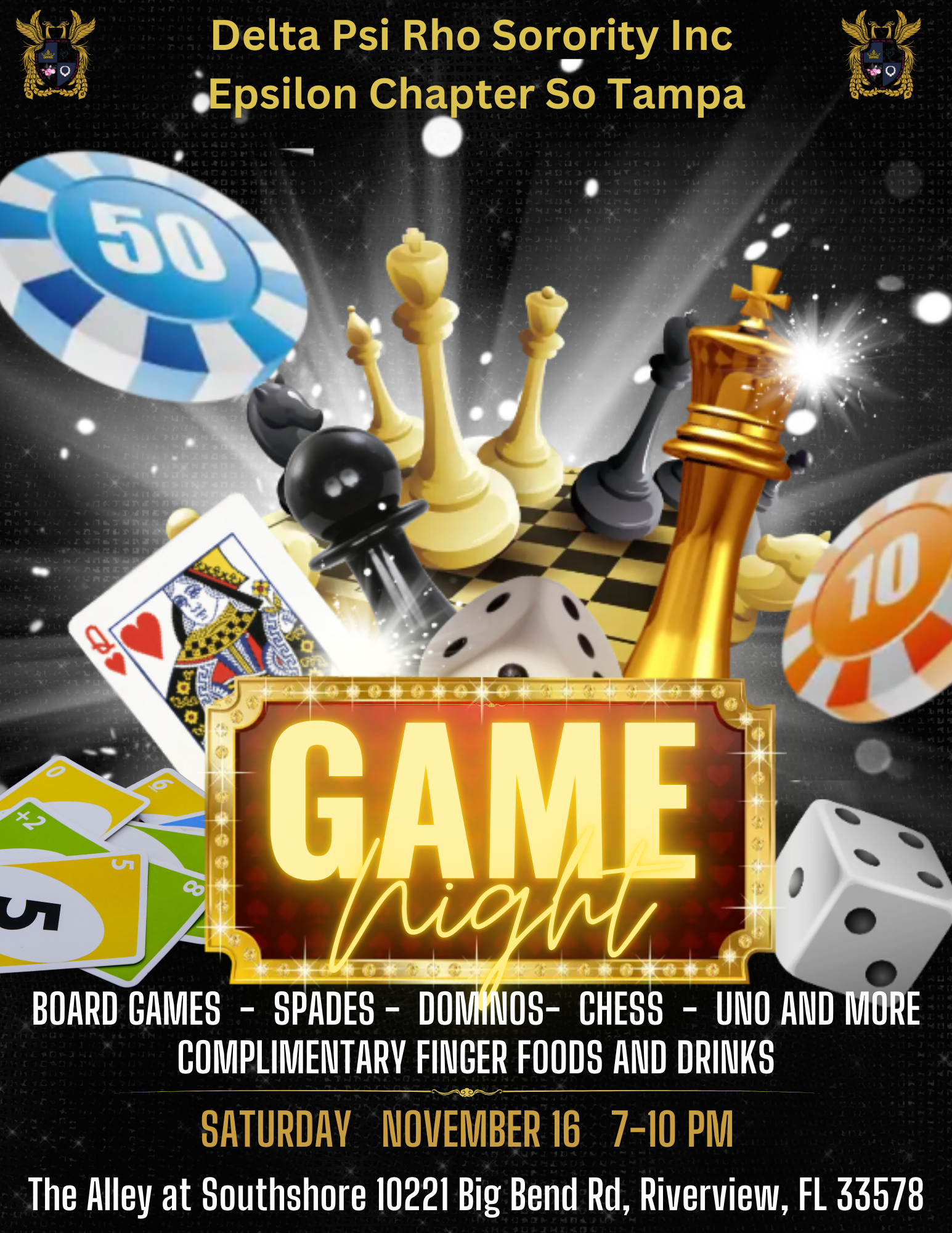 Campaign cover image for Epsilon Chapter, Delta Psi Rho Sorority Inc  Game Night Fundraiser!