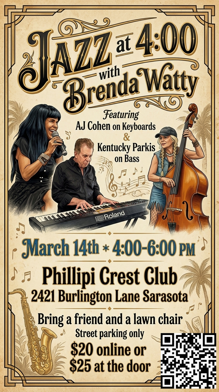 Campaign cover image for Jazz with Brenda Watty at the Clubhouse