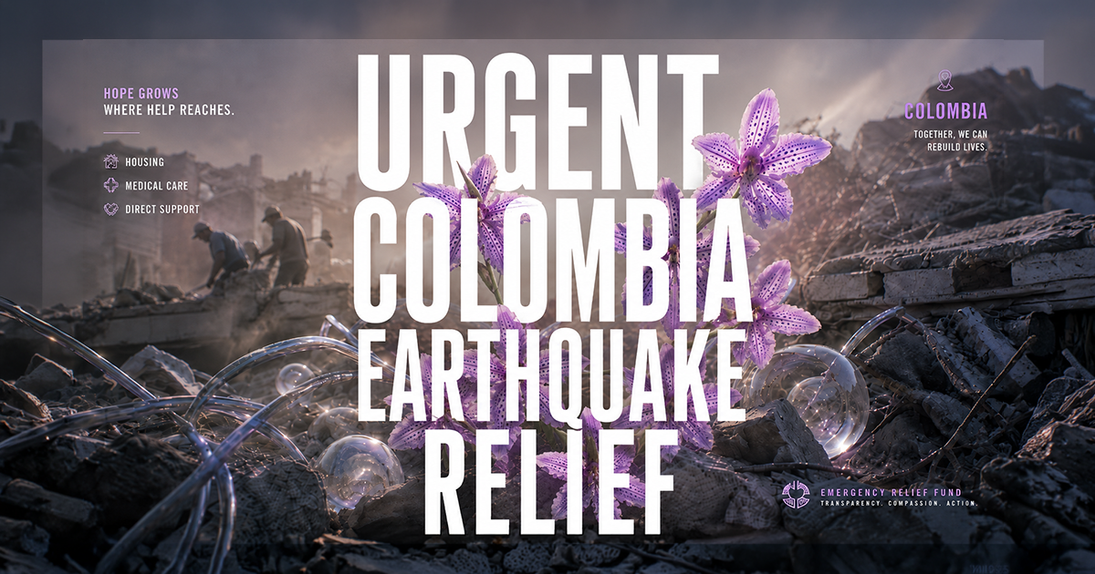 Campaign cover for URGENT COLOMBIA EARTHQUAKE RELIEF