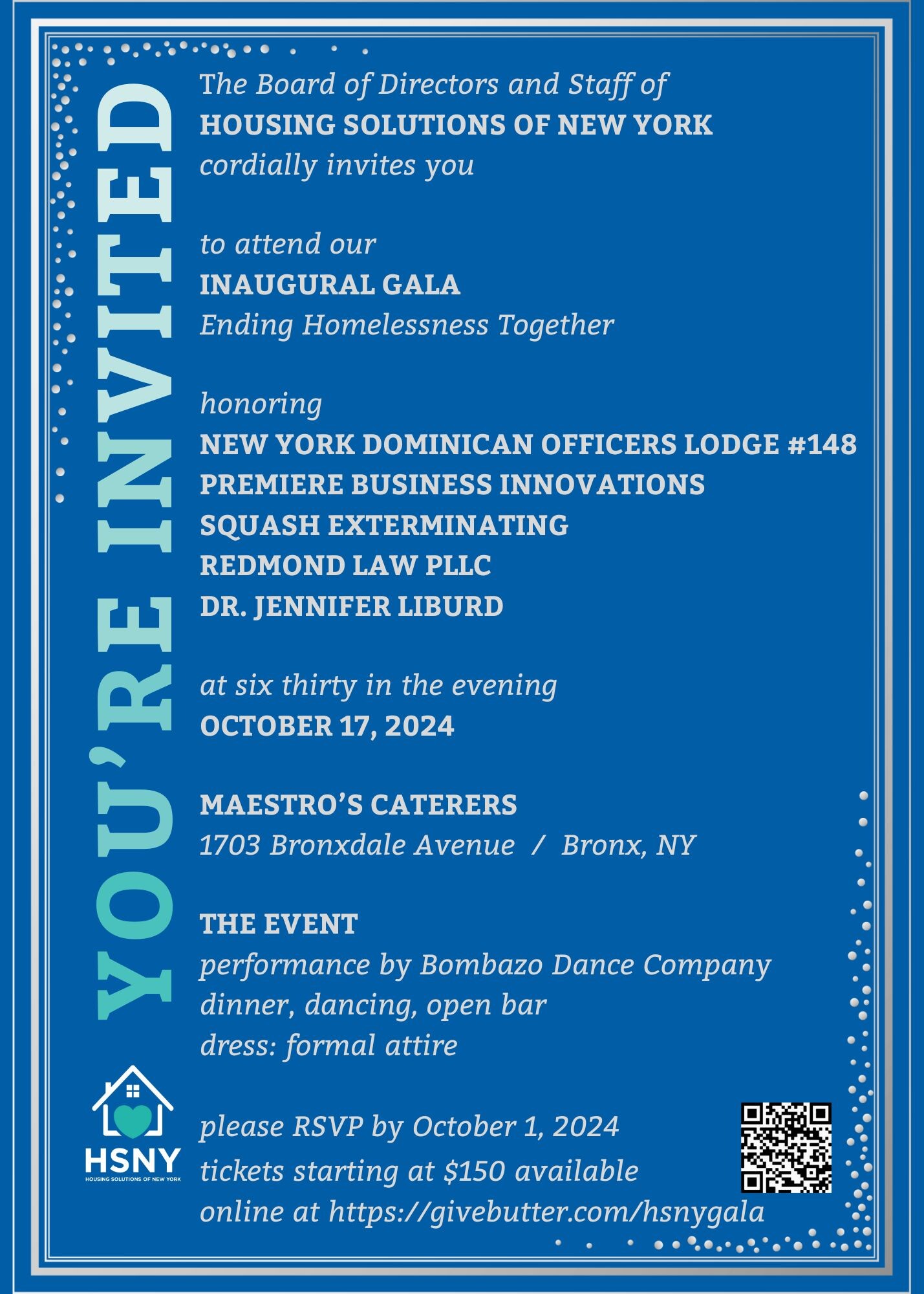 Campaign cover image for HSNY Inaugural Gala