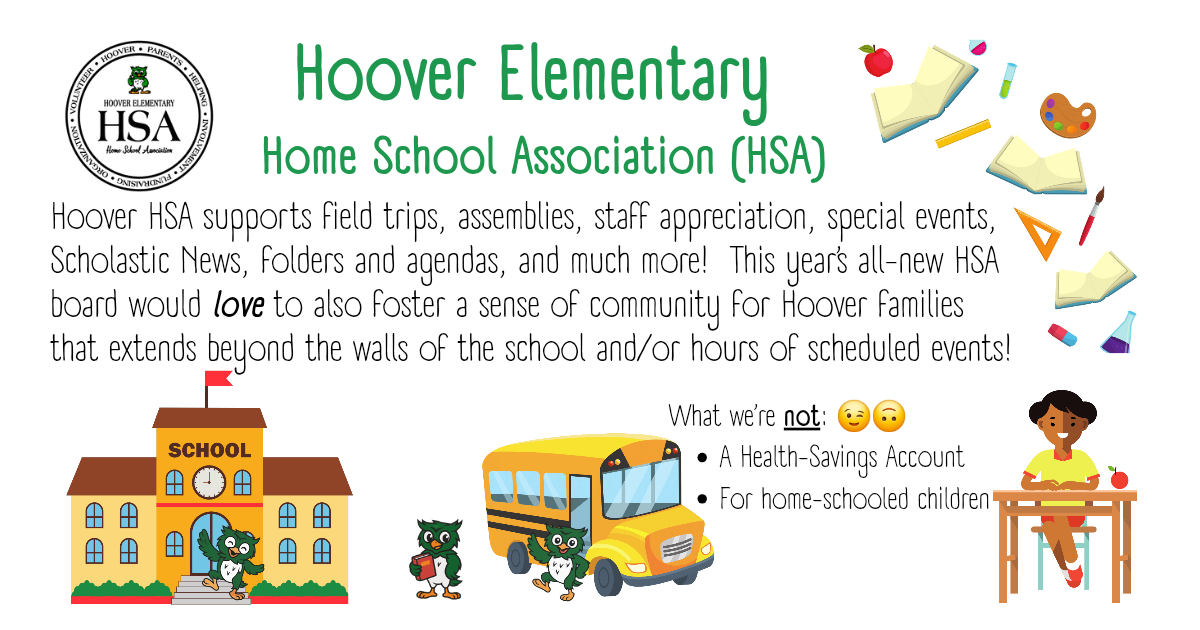 Campaign cover for 🦉Hoover HSA ✅ Back-to-School Donations 2025-2026🙏 💵🥲