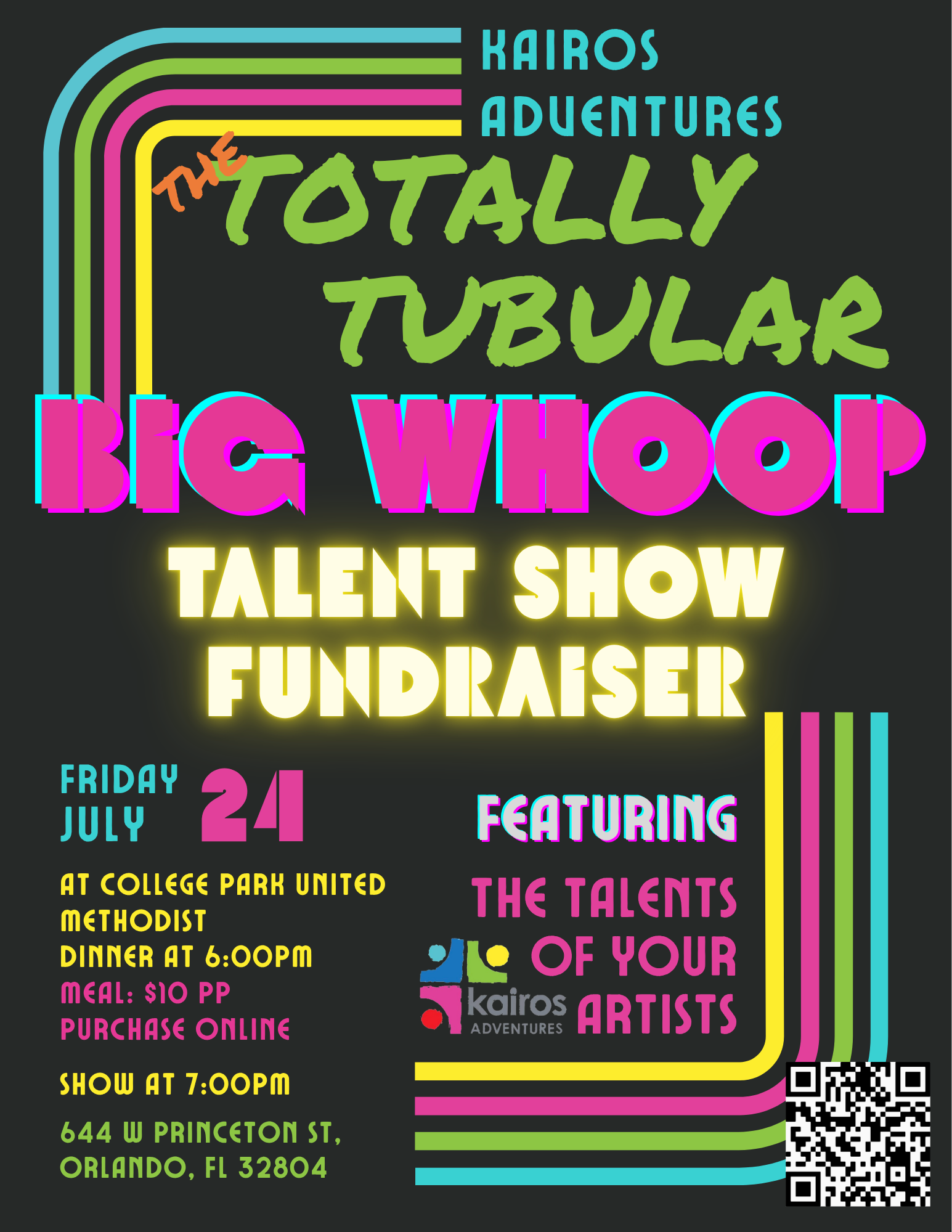 Campaign cover image for The Totally Tubular Big Whoop Talent Show Fundraiser