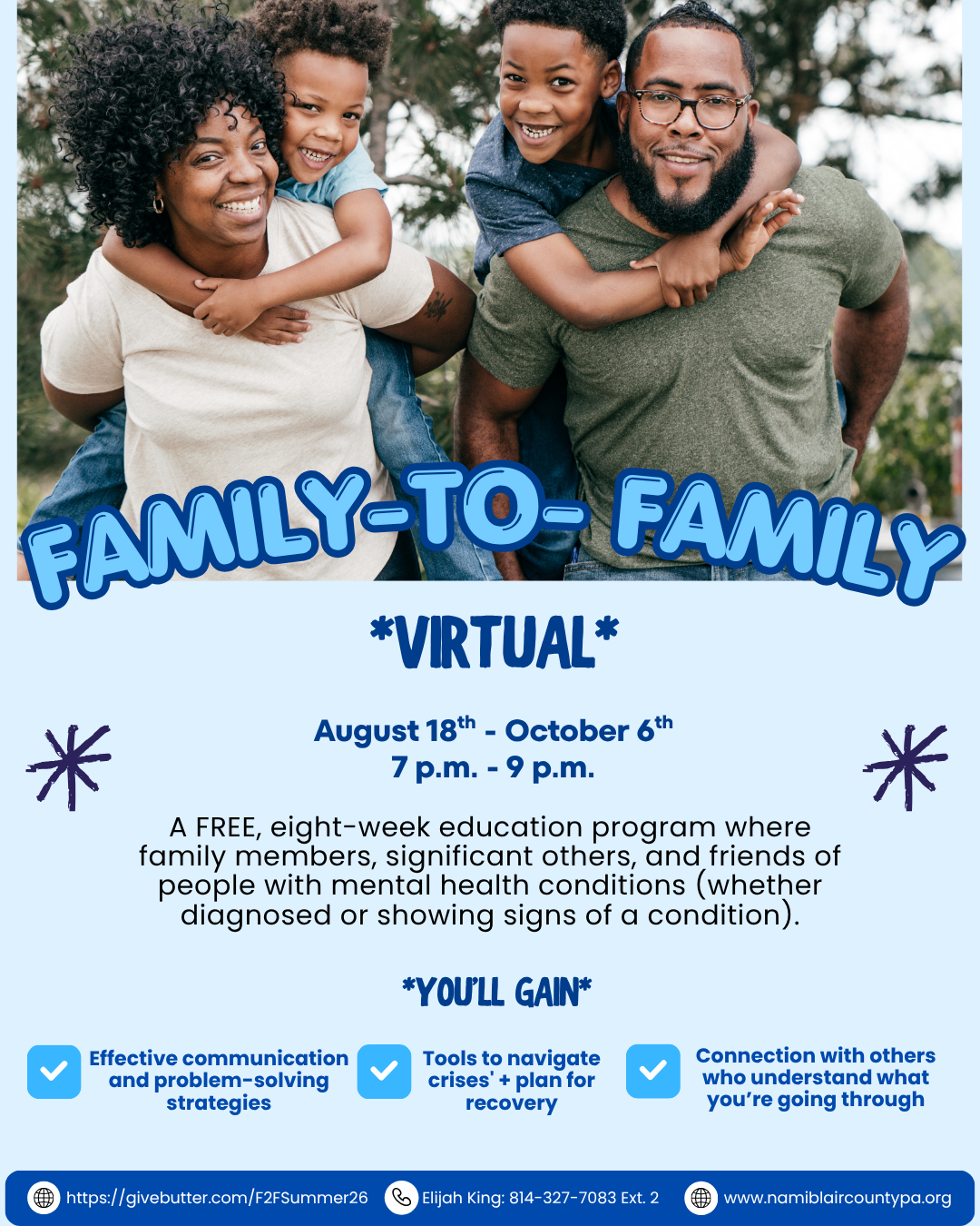Campaign cover image for Family-to-Family Summer '26