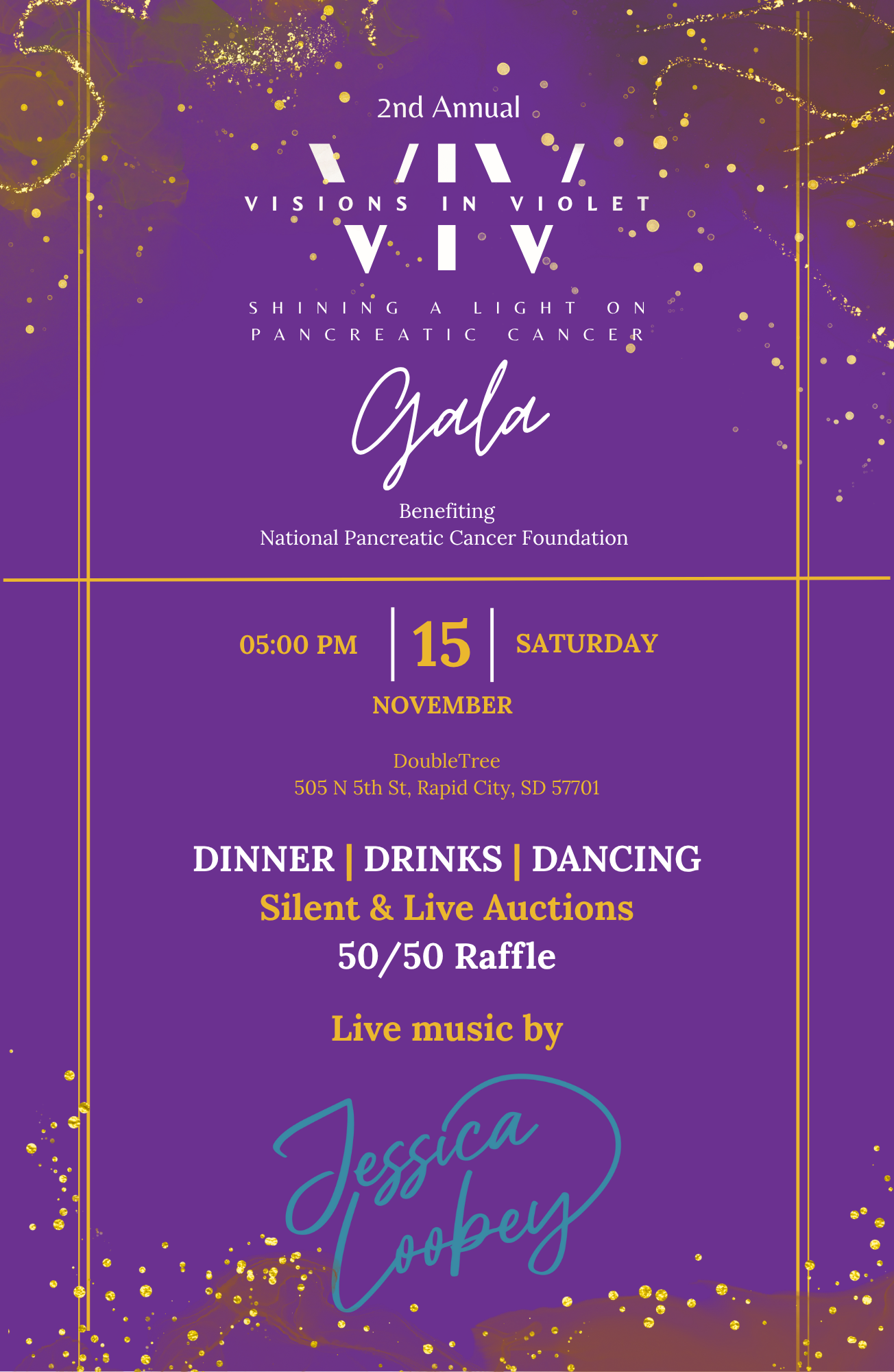 Campaign cover image for Visions in Violet Gala 2025