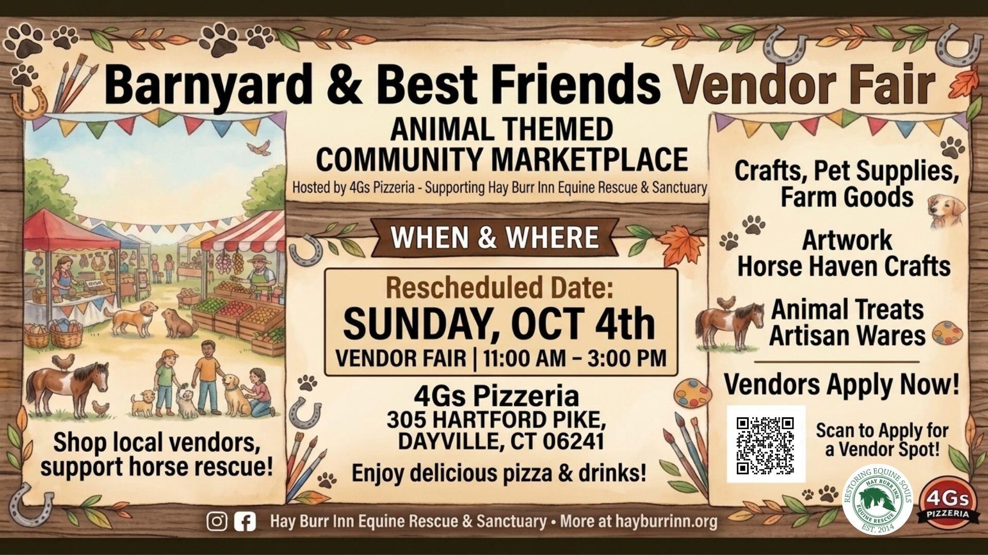 Campaign cover image for Barnyard & Best Friends Fair at 4G's Pizzeria