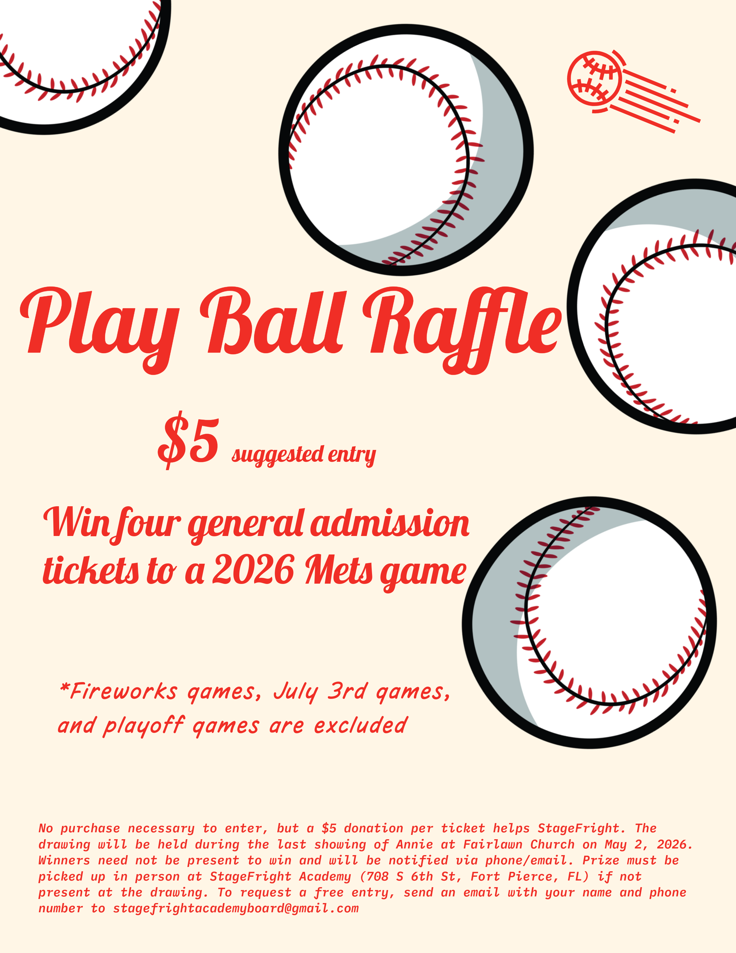Campaign cover for Mets Ticket Raffle (Annie Show)