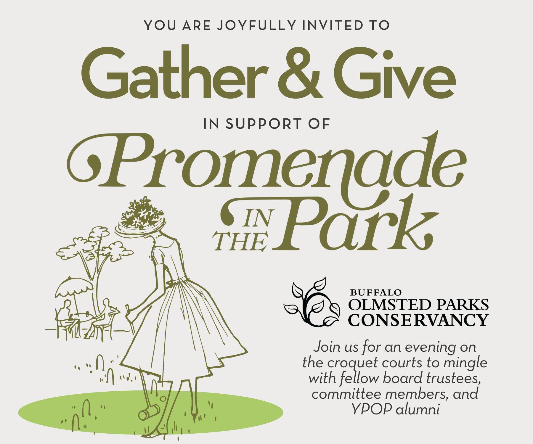 Campaign cover image for 2025 Gather & Give for Promenade in the Park