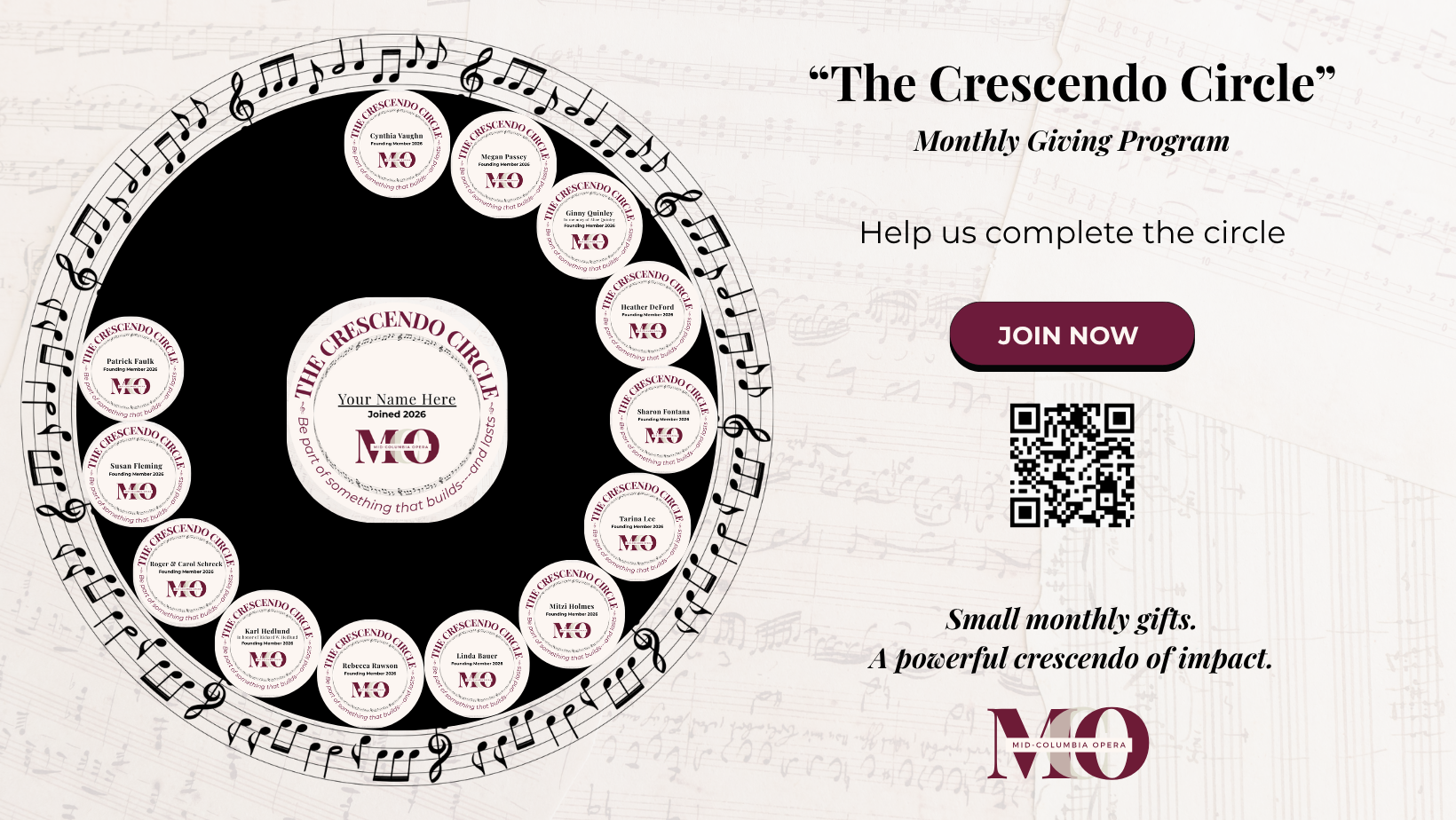 Campaign cover for Join The Crescendo Circle: Mid-Columbia Opera’s Monthly Giving Program