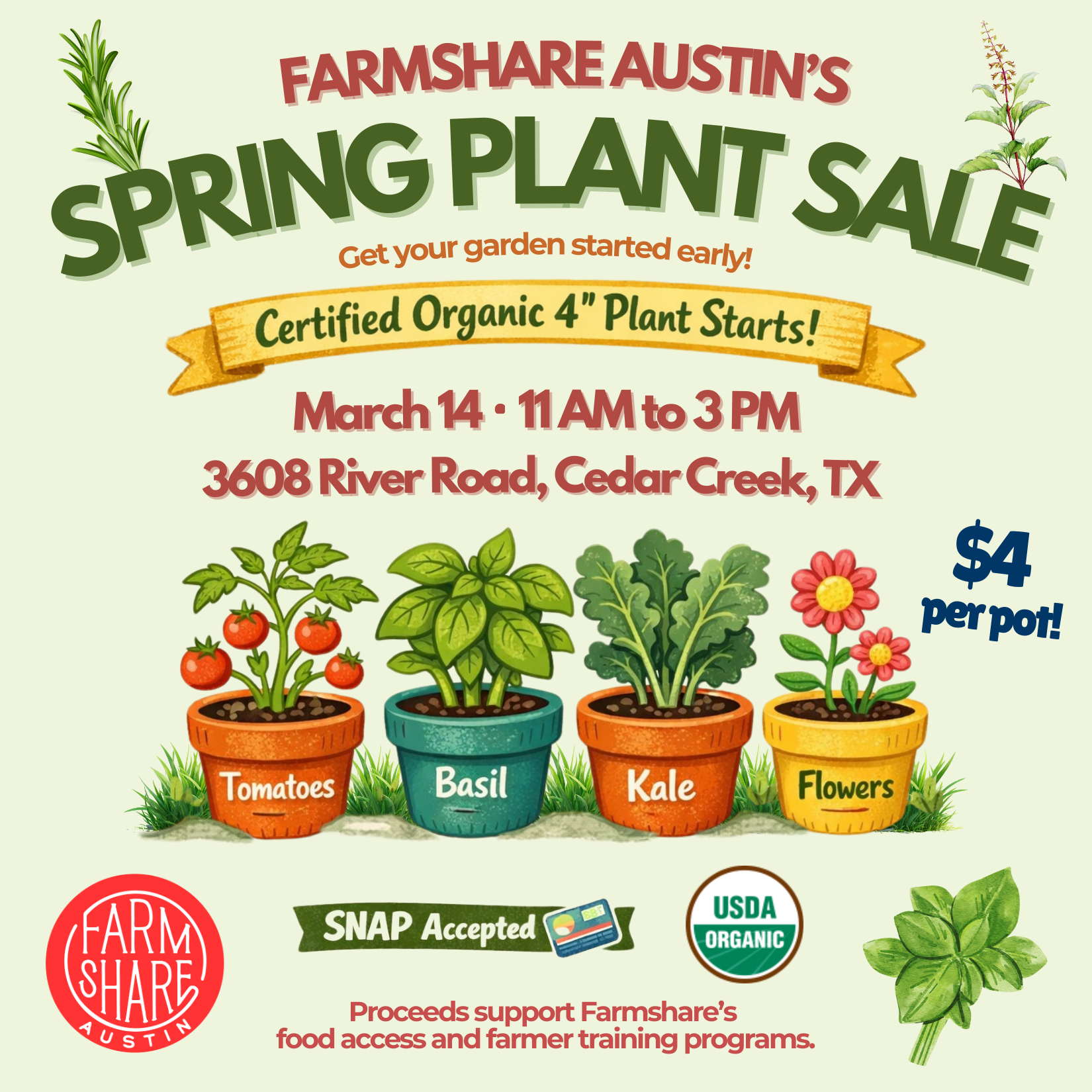 Campaign cover image for Spring Plant Sale 2026