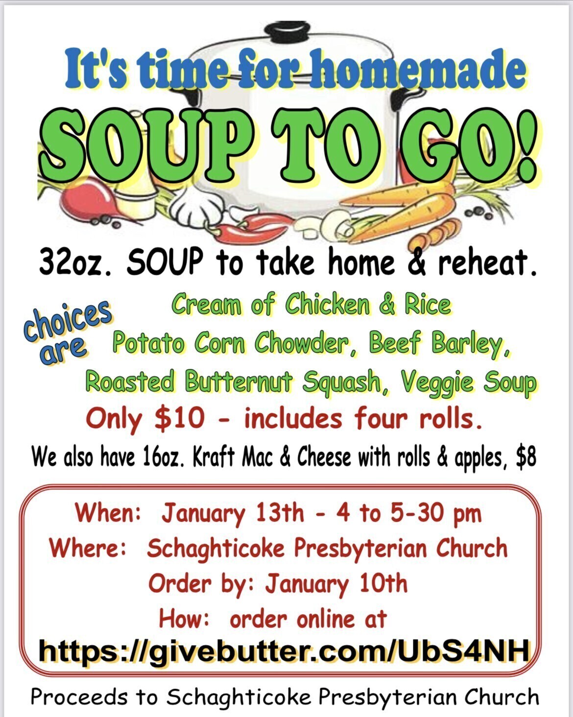 Campaign cover image for February 10, 2021 : Soup to Go